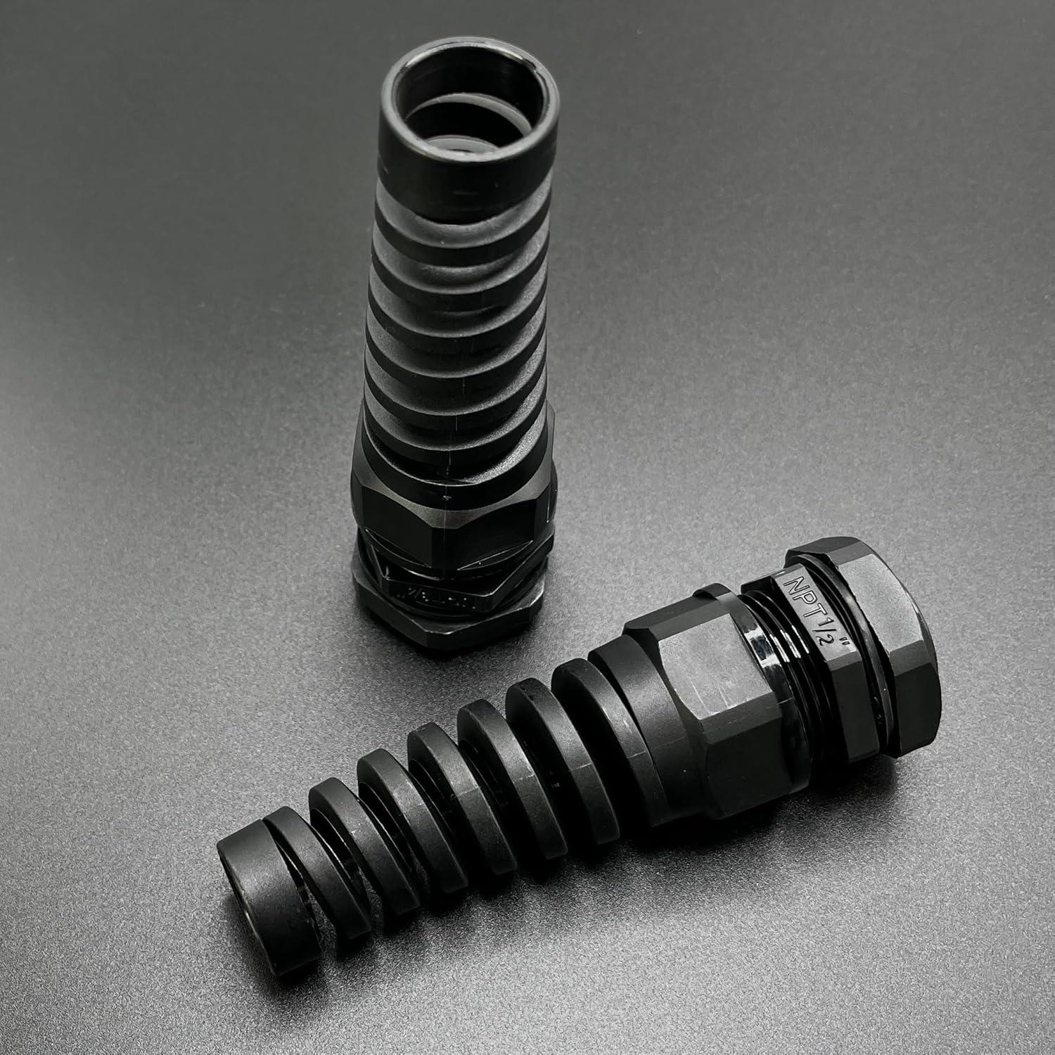 Glandes de Cable MGI 1/2" NPT Flexible - Paquete de 2