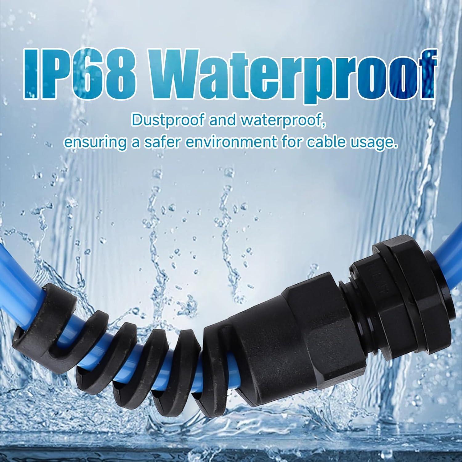 Cable Gland Nylon YIOVVOM NPT1/2" 10PCS IP68 Impermeable