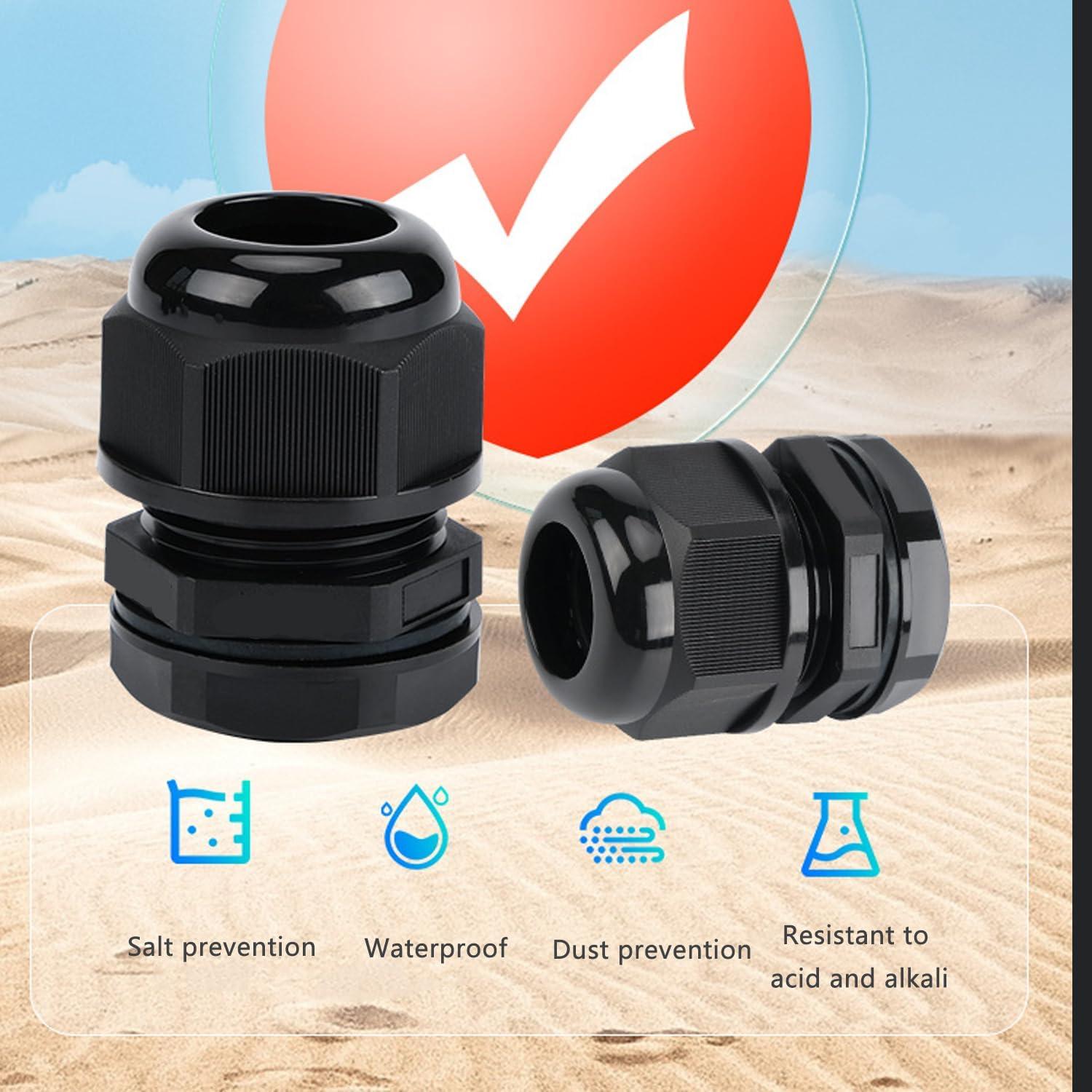 Paquete de 10 Pasacables Impermeables Aandxmok NPT 1/2"