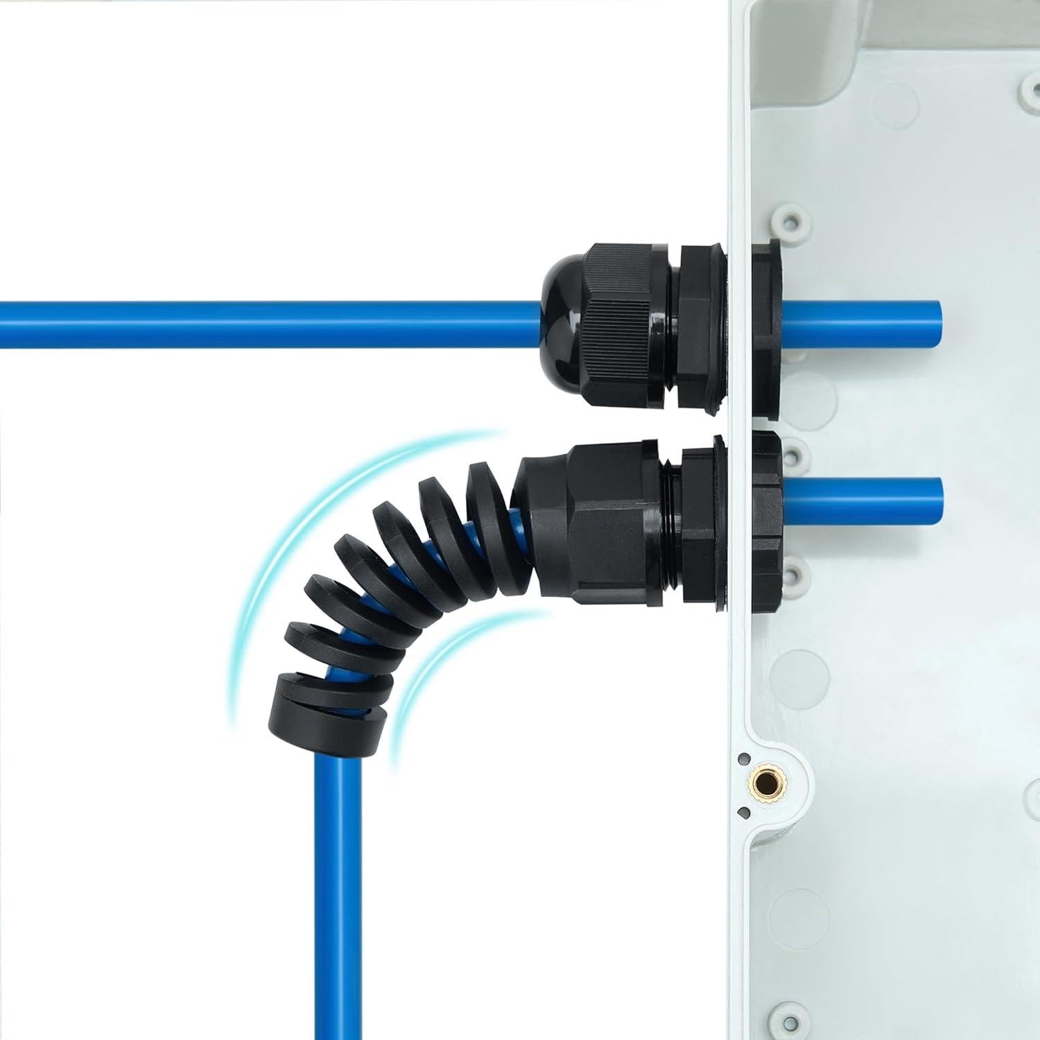 Paquete de 10 Pasacables Impermeables Aandxmok NPT 1/2"