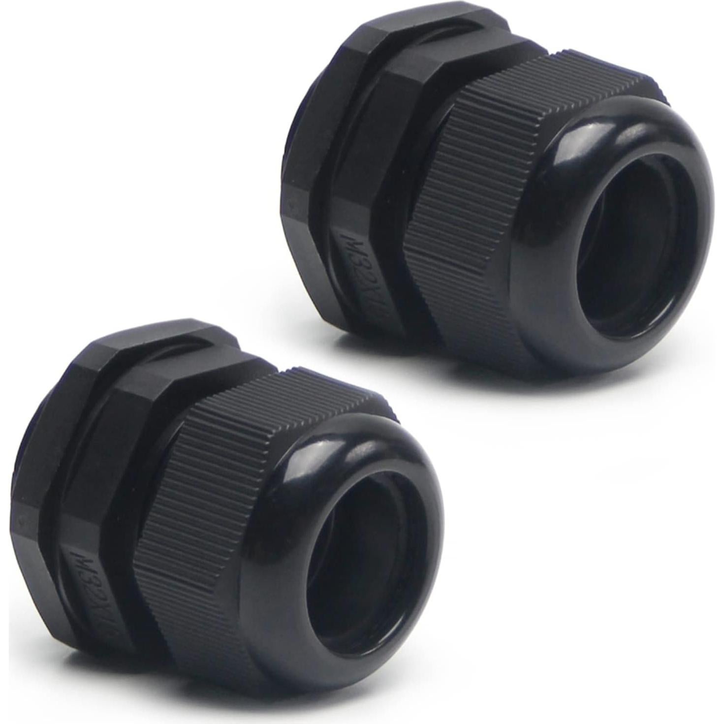 Pasacables M32 Fielect 2 Pcs Negro Impermeable 18-25mm