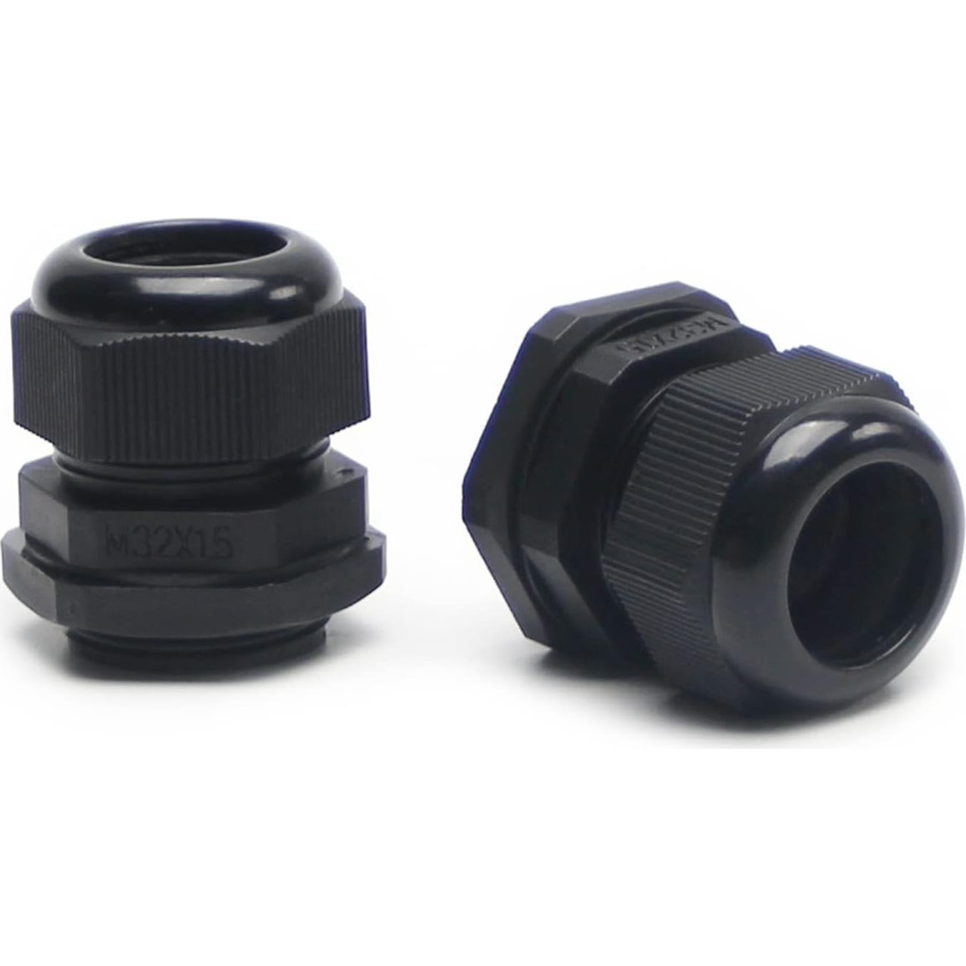 Pasacables M32 Fielect 2 Pcs Negro Impermeable 18-25mm