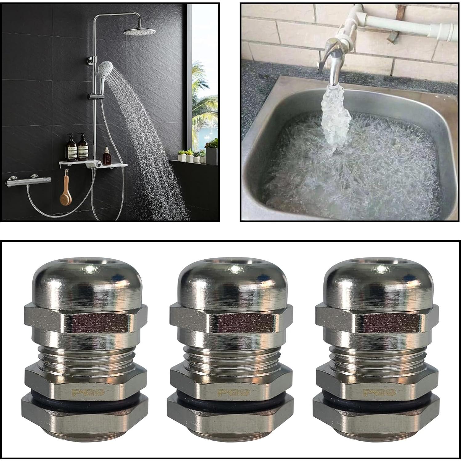 10 Conectores Estancos PG9 Mairuker para Cables 4-8mm