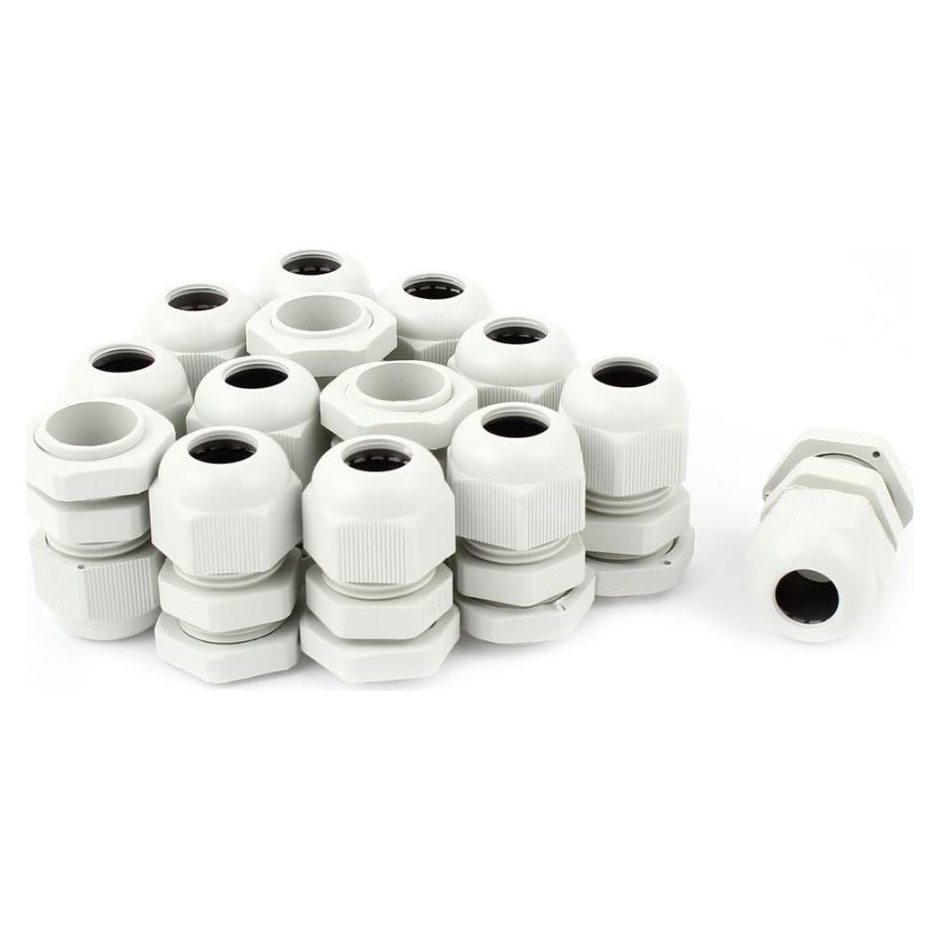 Grifo de Cable IP67 Copapa PG11 Blanco 20 Unidades 5-10mm