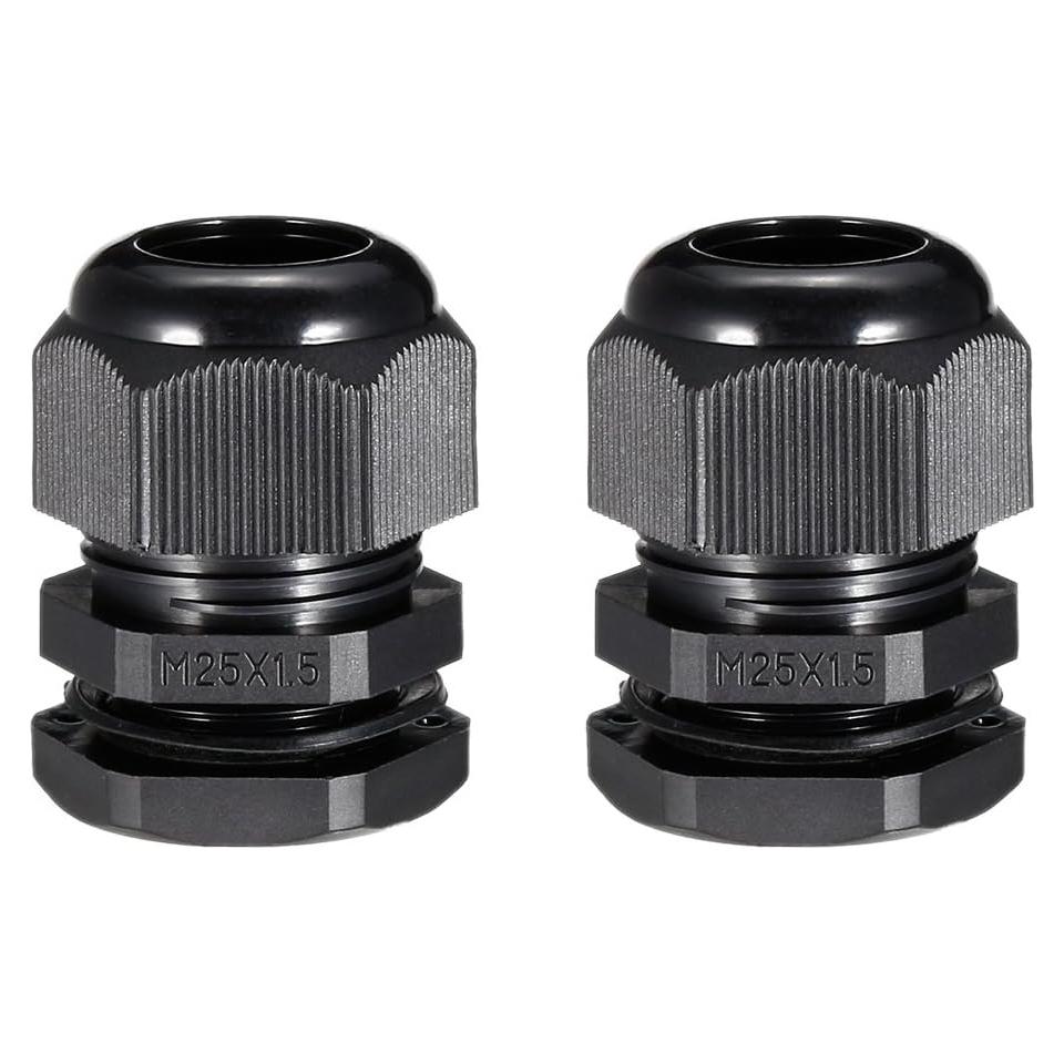 Conector Estanco de Cable Gland M25 uxcell - 2 Pcs 9-16mm