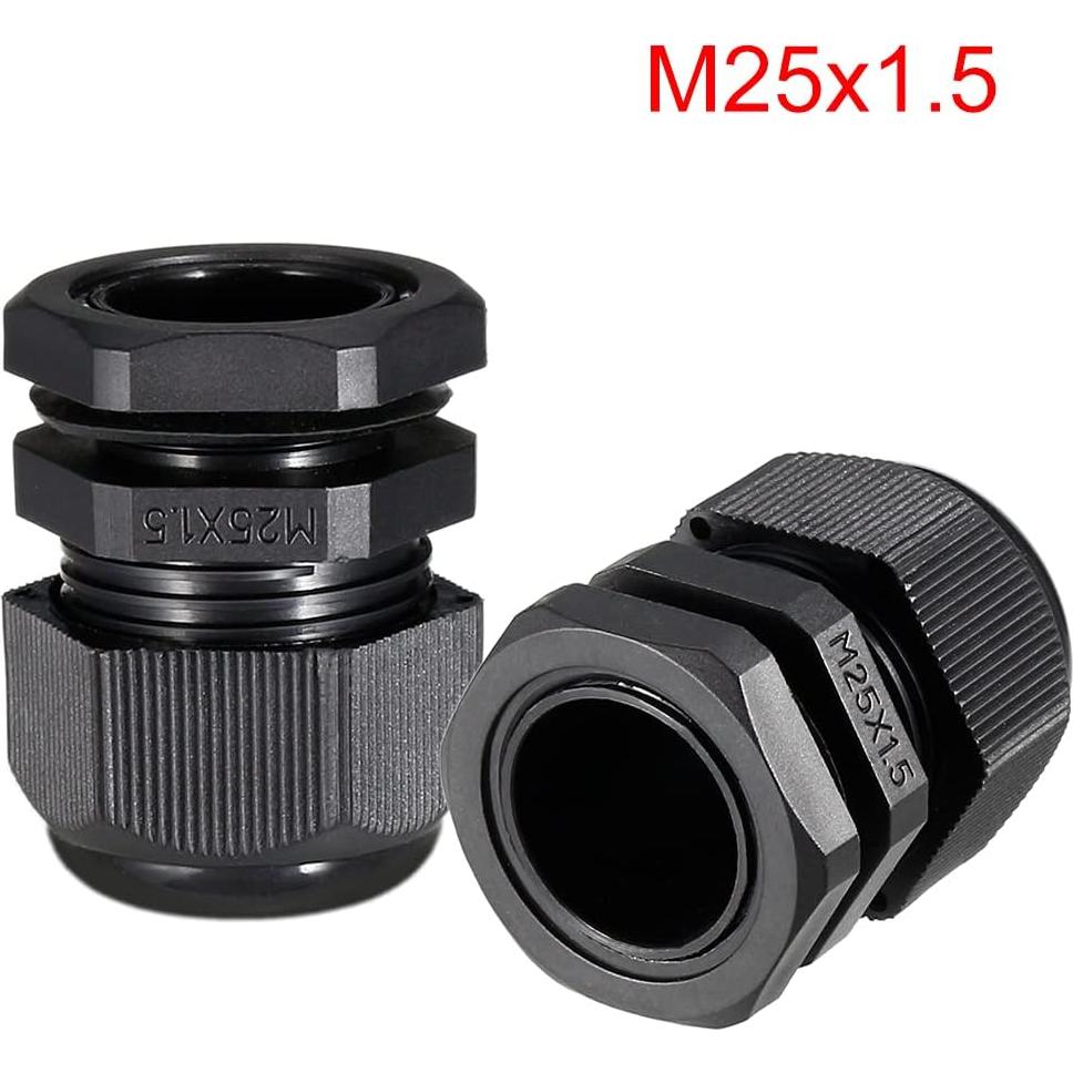 Conector Estanco de Cable Gland M25 uxcell - 2 Pcs 9-16mm