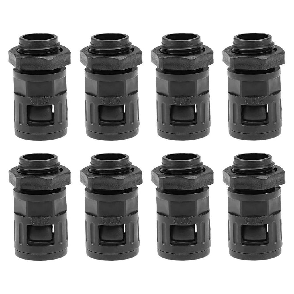 Conector de Tubo Corrugado uxcell AD13 M16 8 Pcs