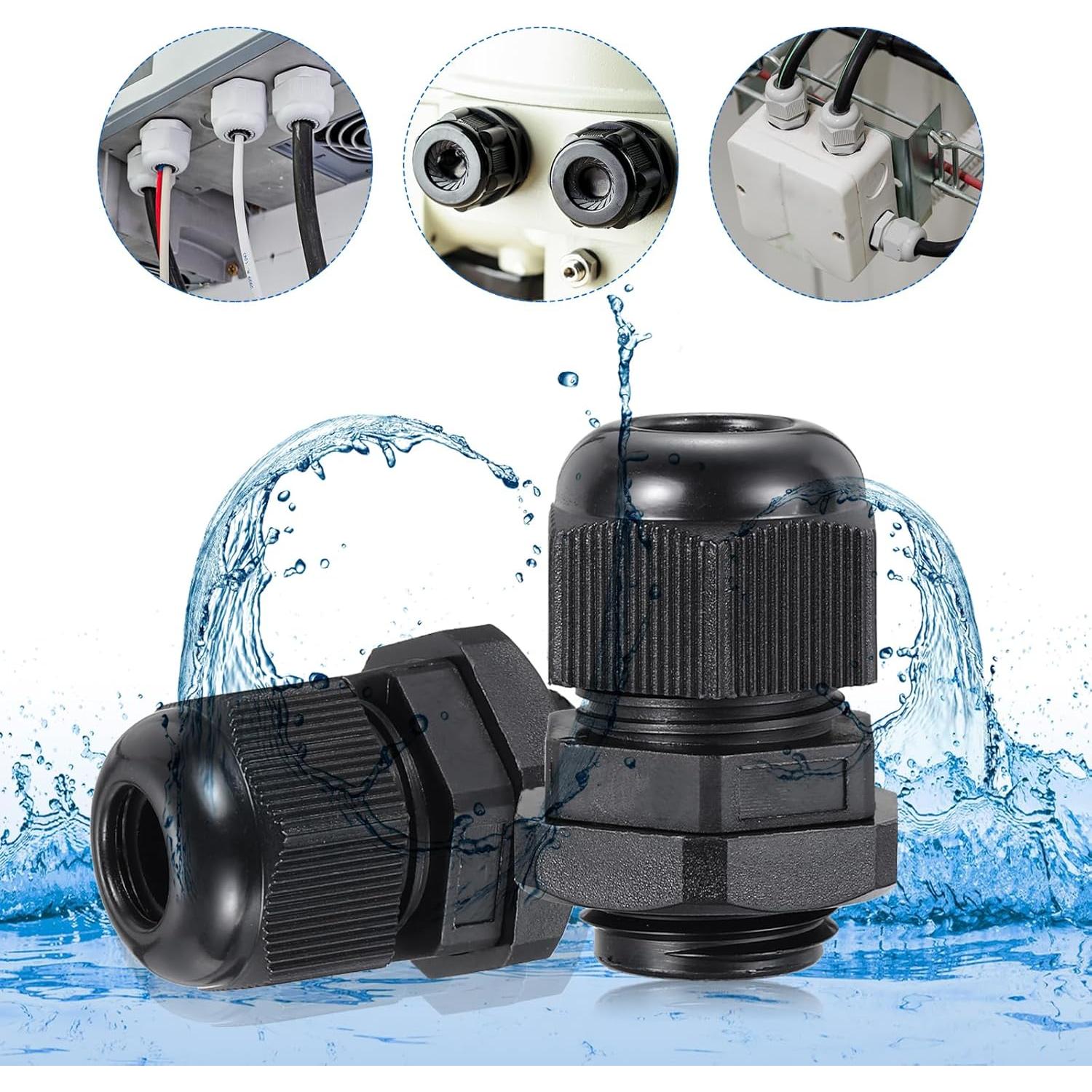 Conector de Cable Impermeable MECCANIXITY M16 30 Pcs 4-8mm