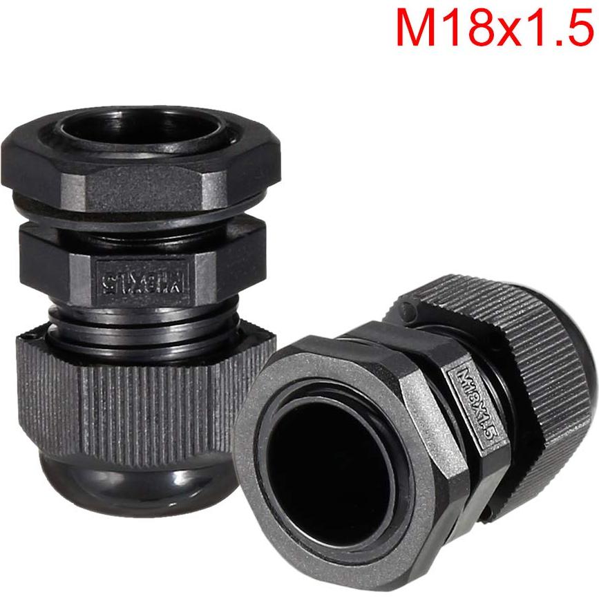 Conector Estanco de Cable M18 uxcell 17 Pcs 5-10mm Impermeable