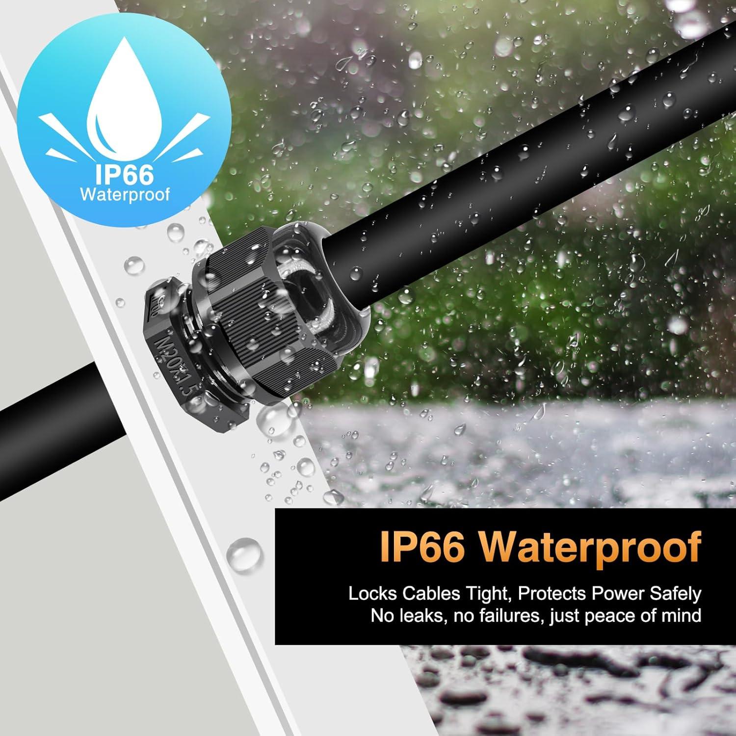 Interruptor de Luz Exterior SuperInk IP66 1-Gang con Conectores