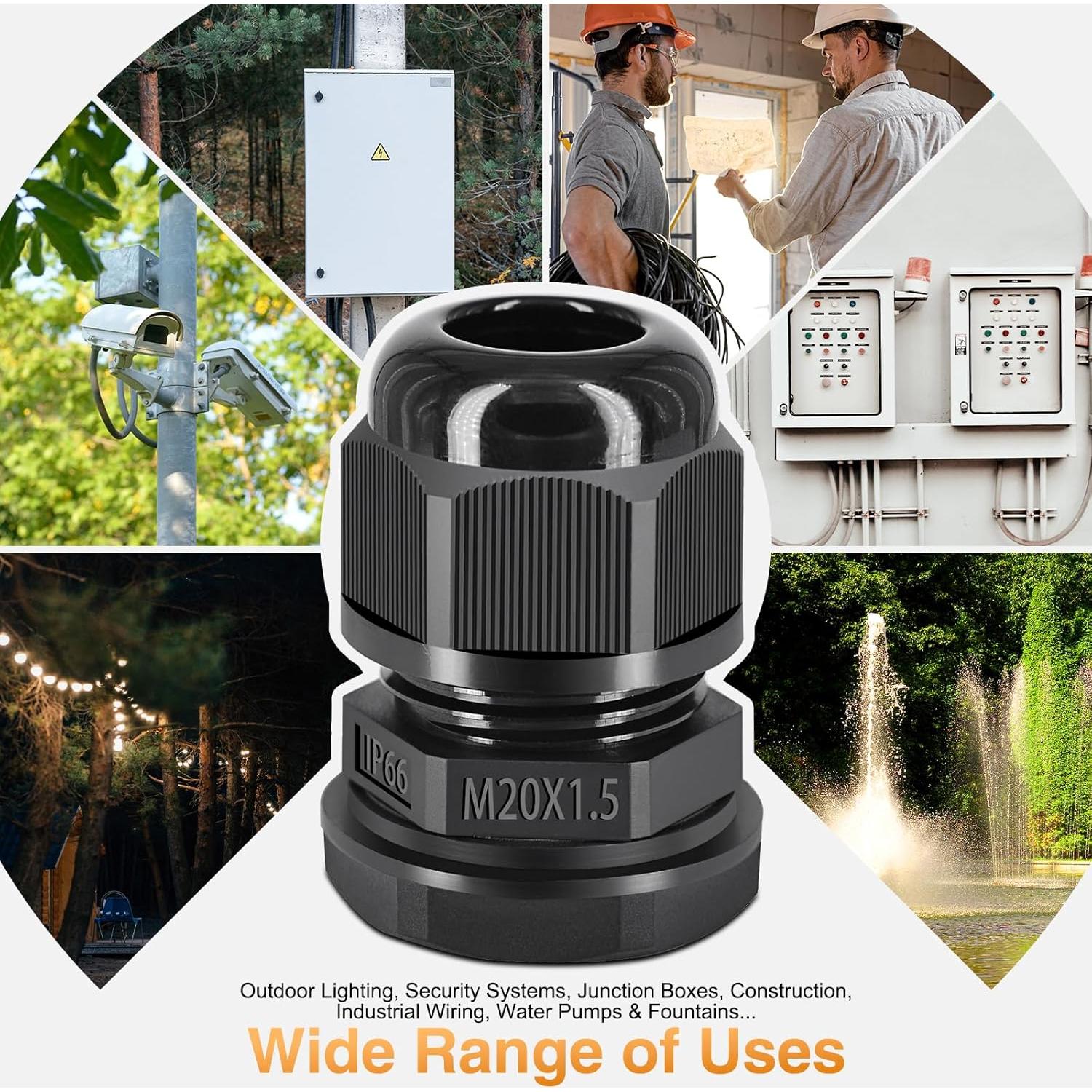 Interruptor de Luz Exterior SuperInk IP66 1-Gang con Conectores