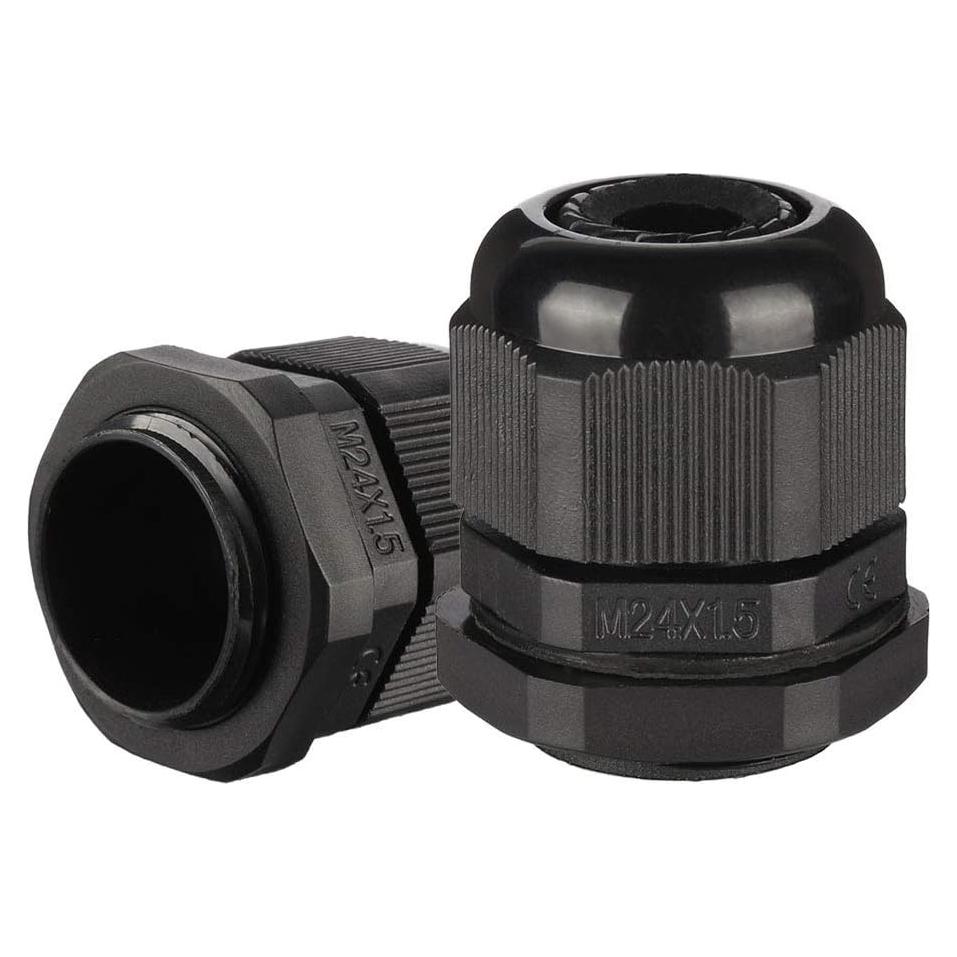 Tuerca de Bloqueo M24 uxcell para Cable 12-15mm IP68 - 10 Pcs