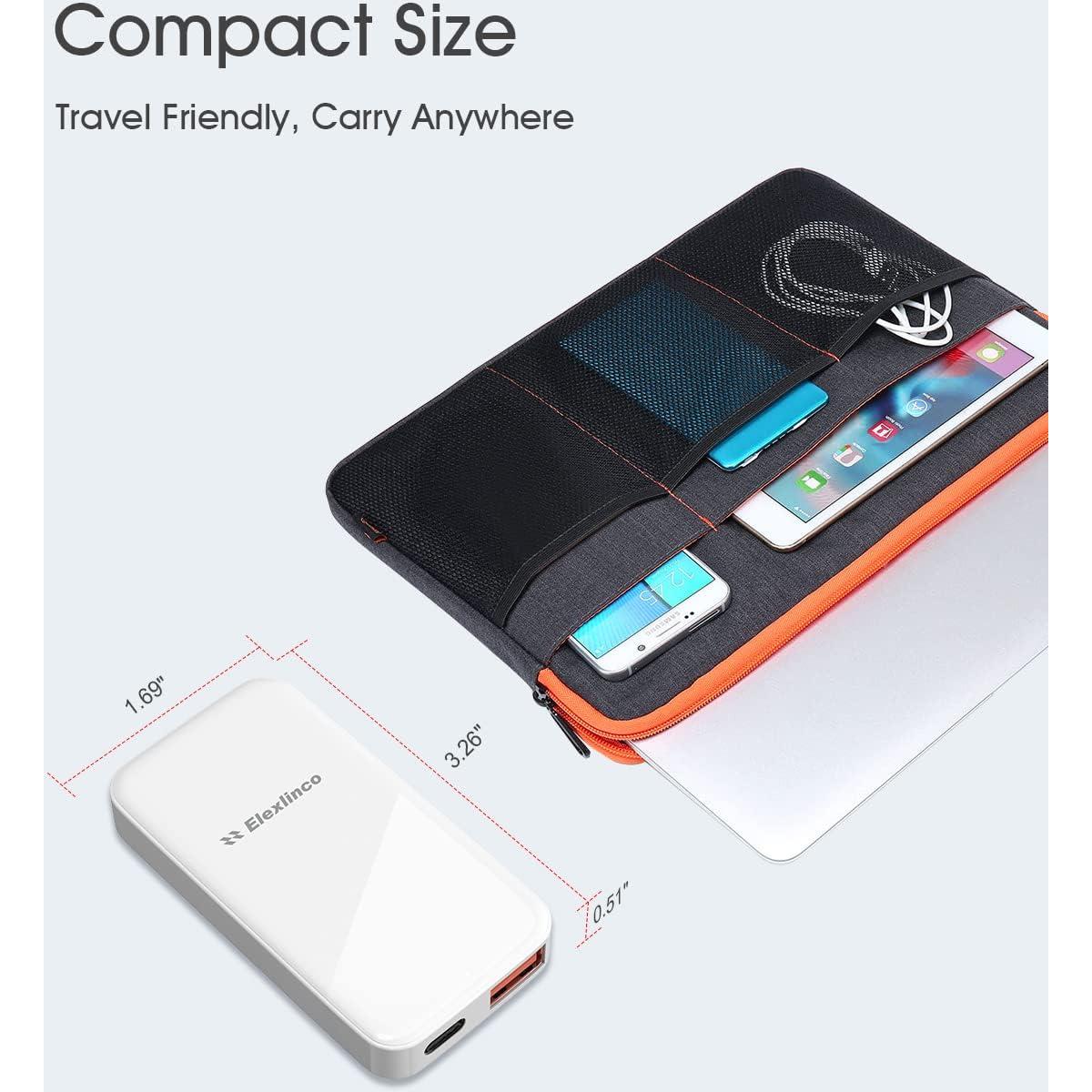 Cargador de Pared USB Elexlinco 20W PD y 18W QC3.0 Doble