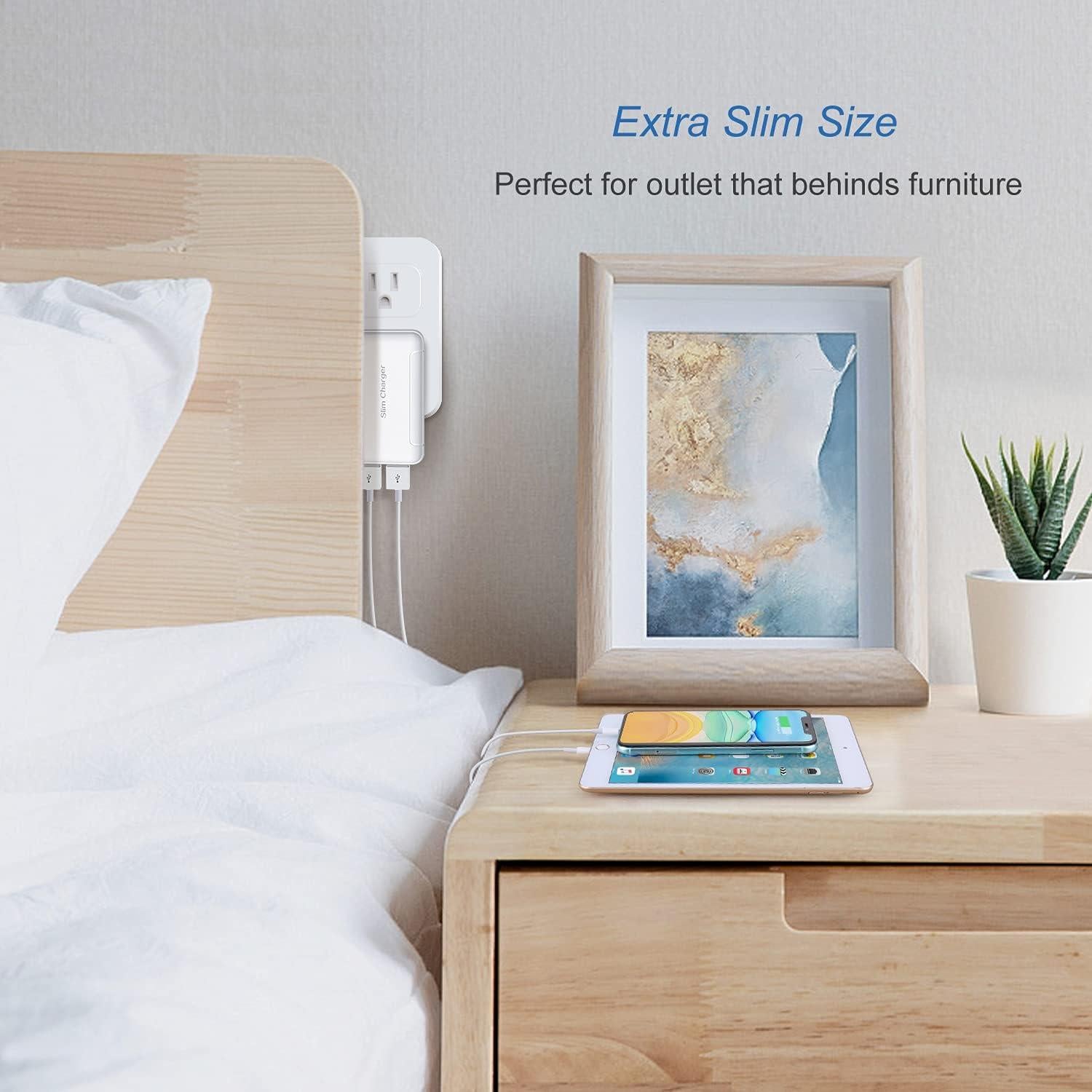 Cargador de Pared USB Doble OKRAY 5V/3A Paquete de 3