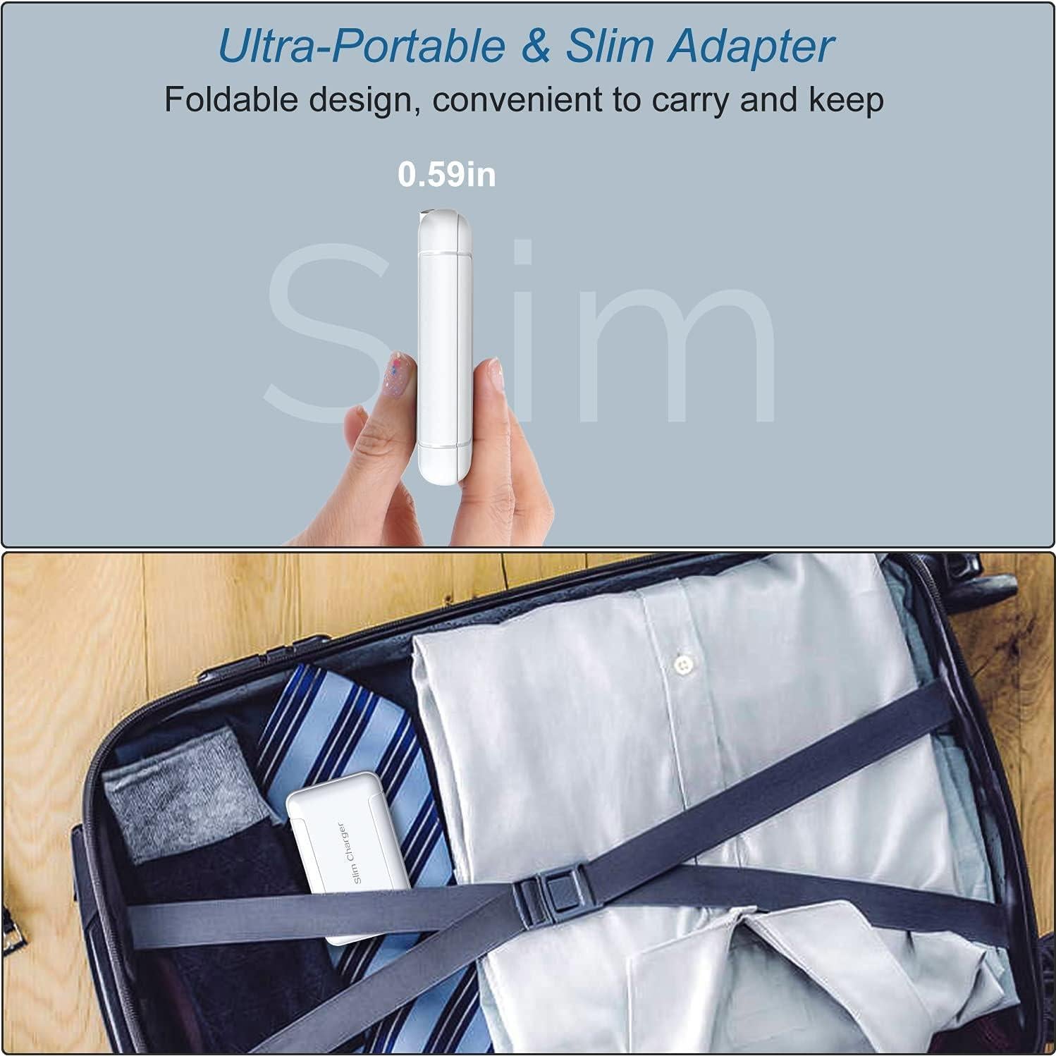 Cargador de Pared USB Doble OKRAY 5V/3A Paquete de 3