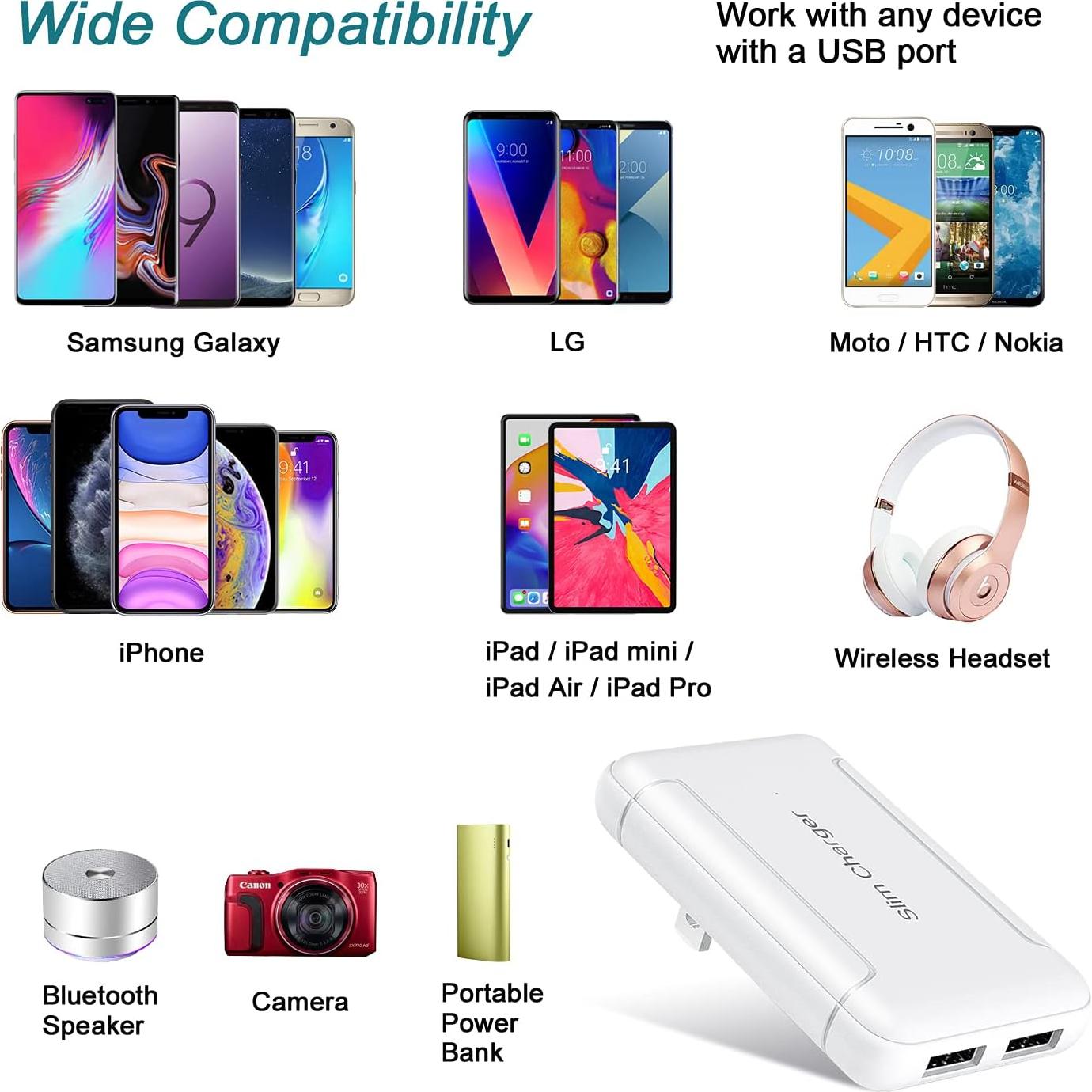 Cargador de Pared USB Doble OKRAY 5V/3A Paquete de 3