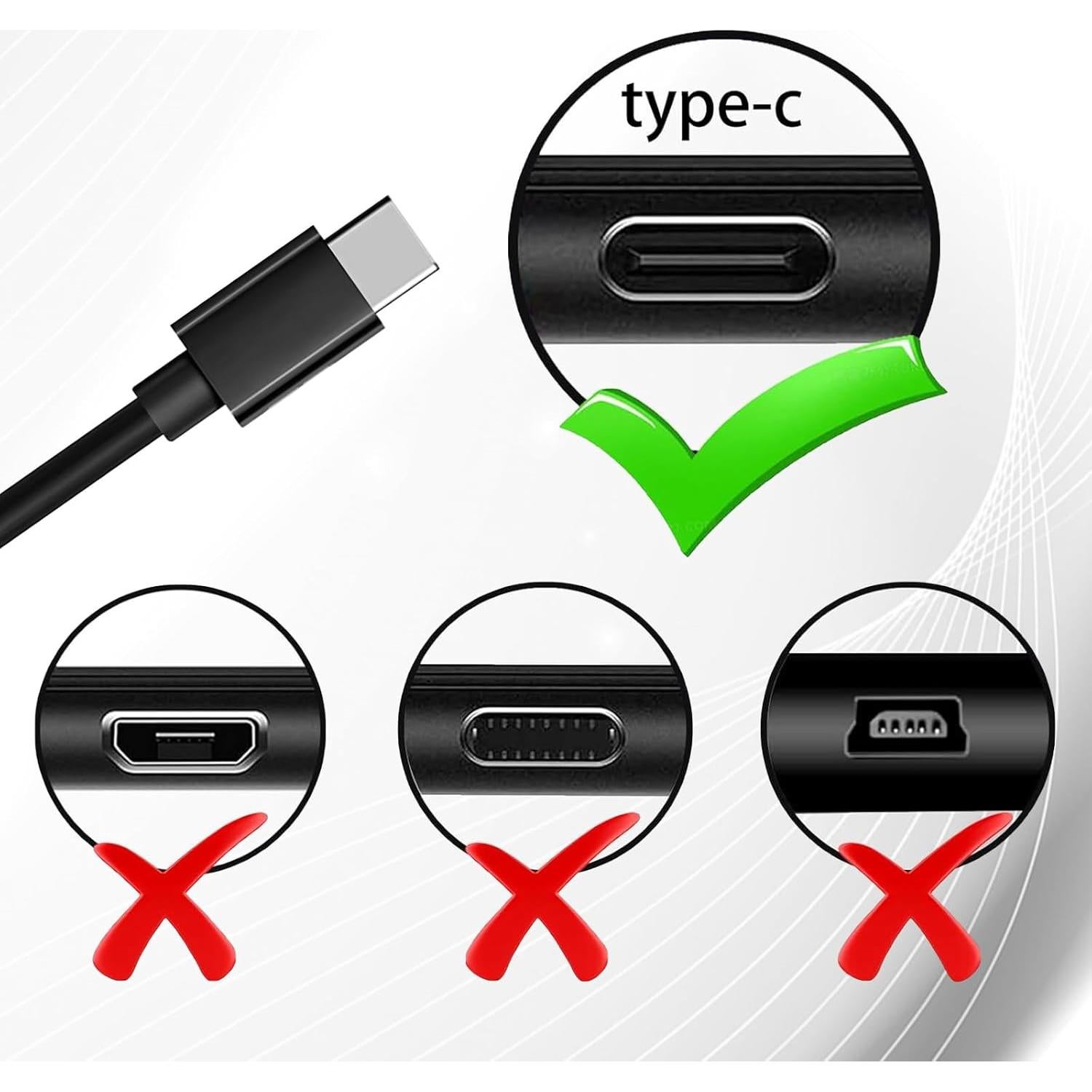 Cargador de Pared USB 5V 2A con Cable Tipo-C para Smartphones