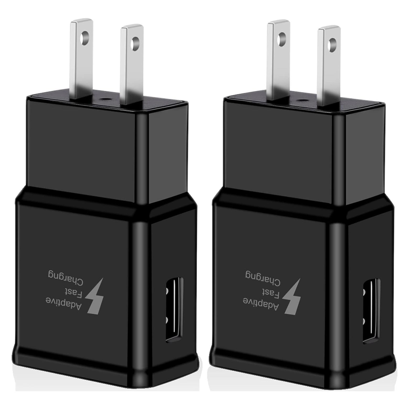 2 Adaptadores de Carga Rápida Adaptativa USB para Samsung