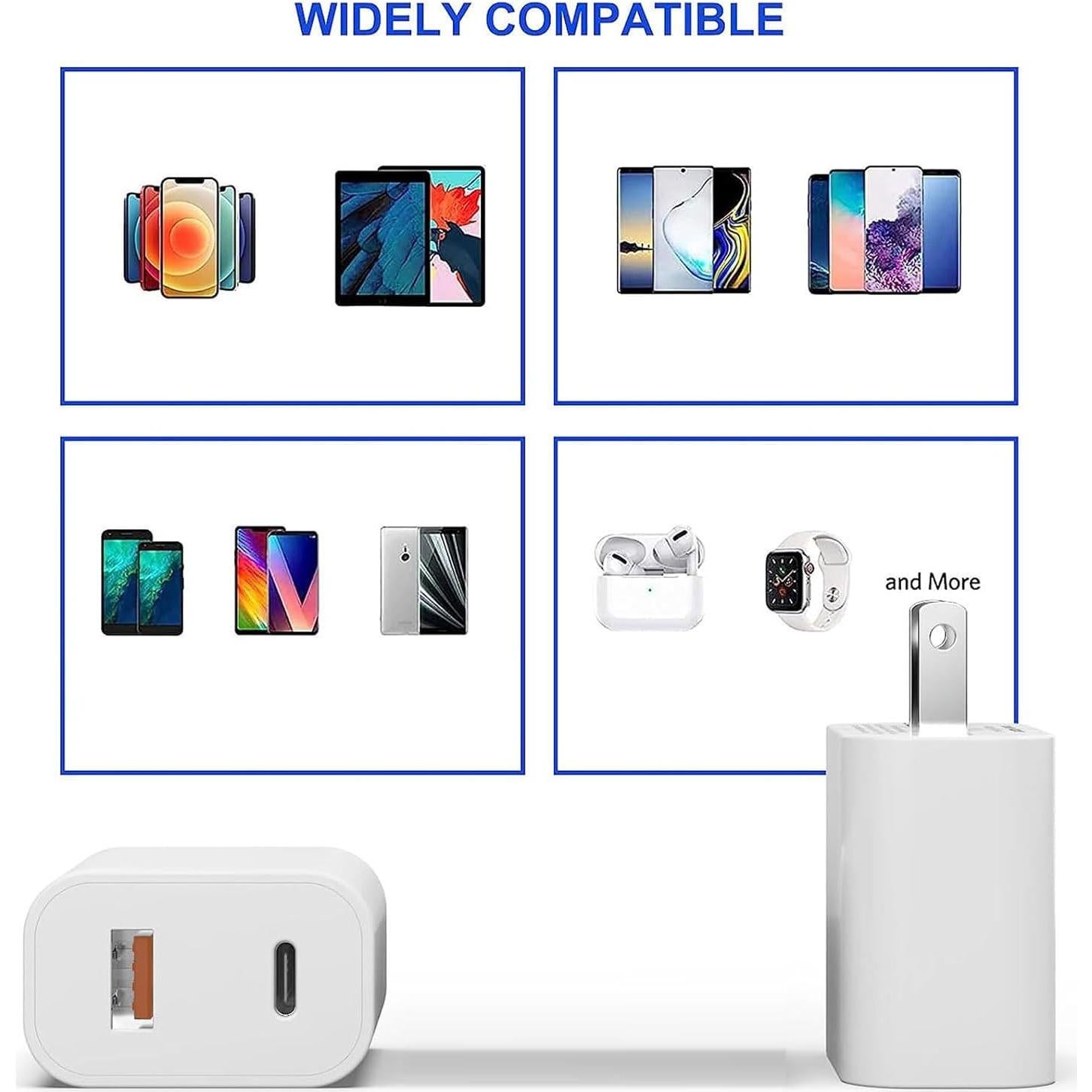 Paquete de 4 Cargadores de Pared USB-C 20W SHENZHEN OFSPOWER