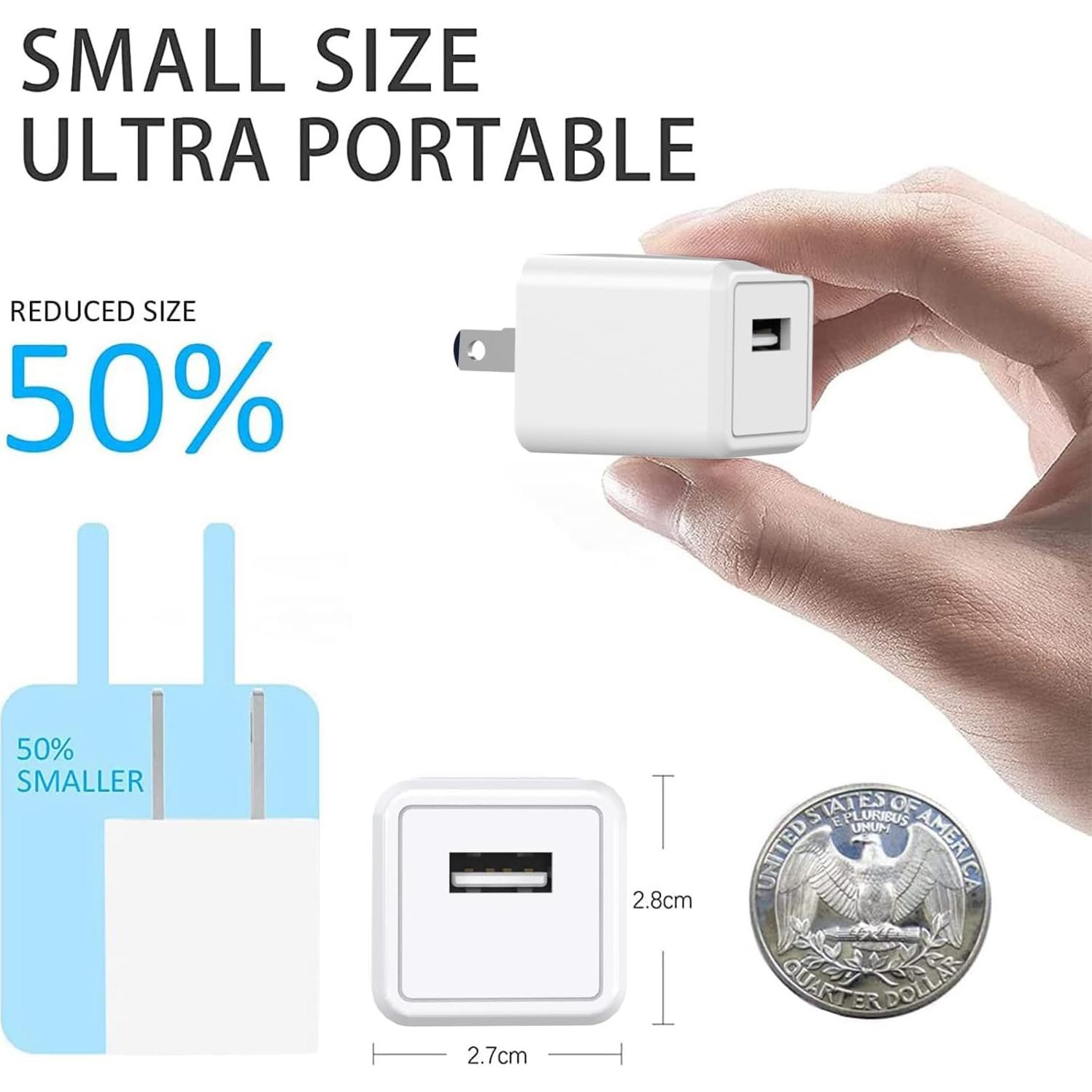 Cargador Rápido iPhone 3Pack MFi Certificado 3FT USB