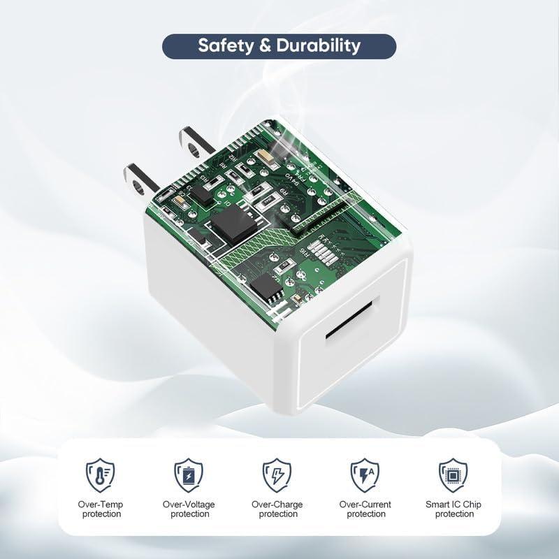 Cargador Rápido iPhone 3Pack MFi Certificado 3FT USB