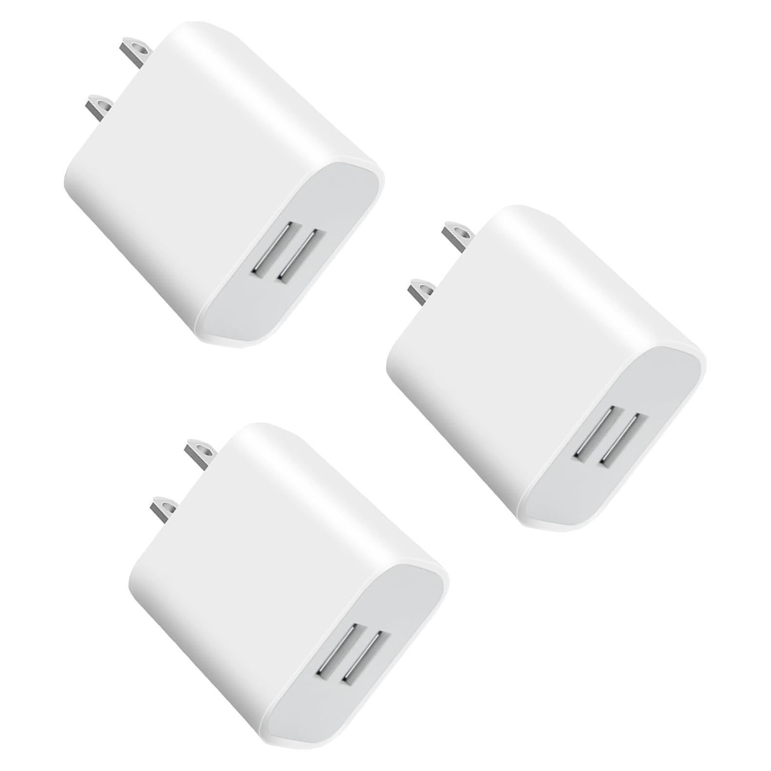 Cargador USB A Rápido Doble Puerto 3 Pack Blanco OFSPOWER