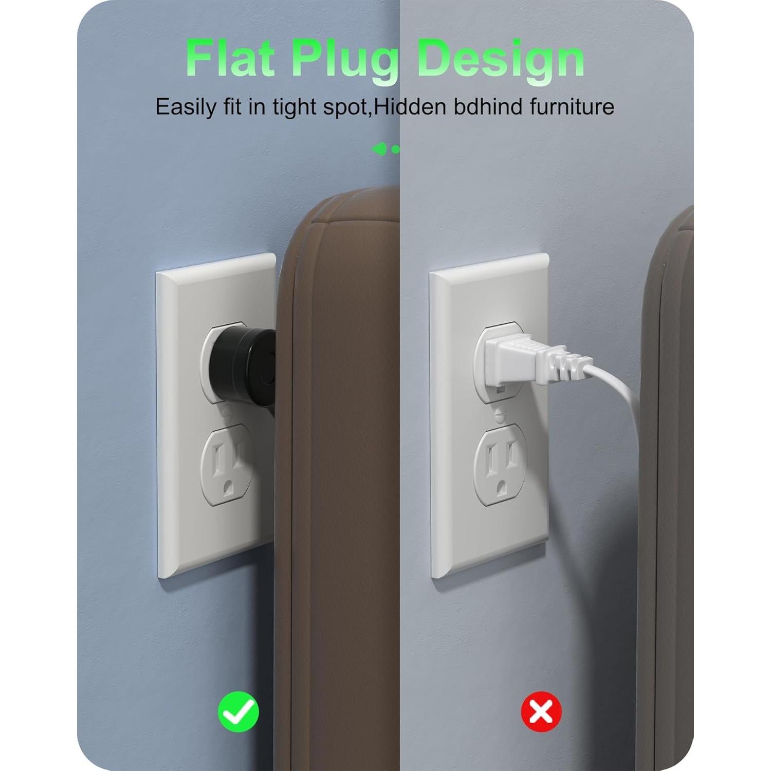 Regleta USB 7-en-1 KWRNVO 80W con 3 USB-C y 2 USB-A