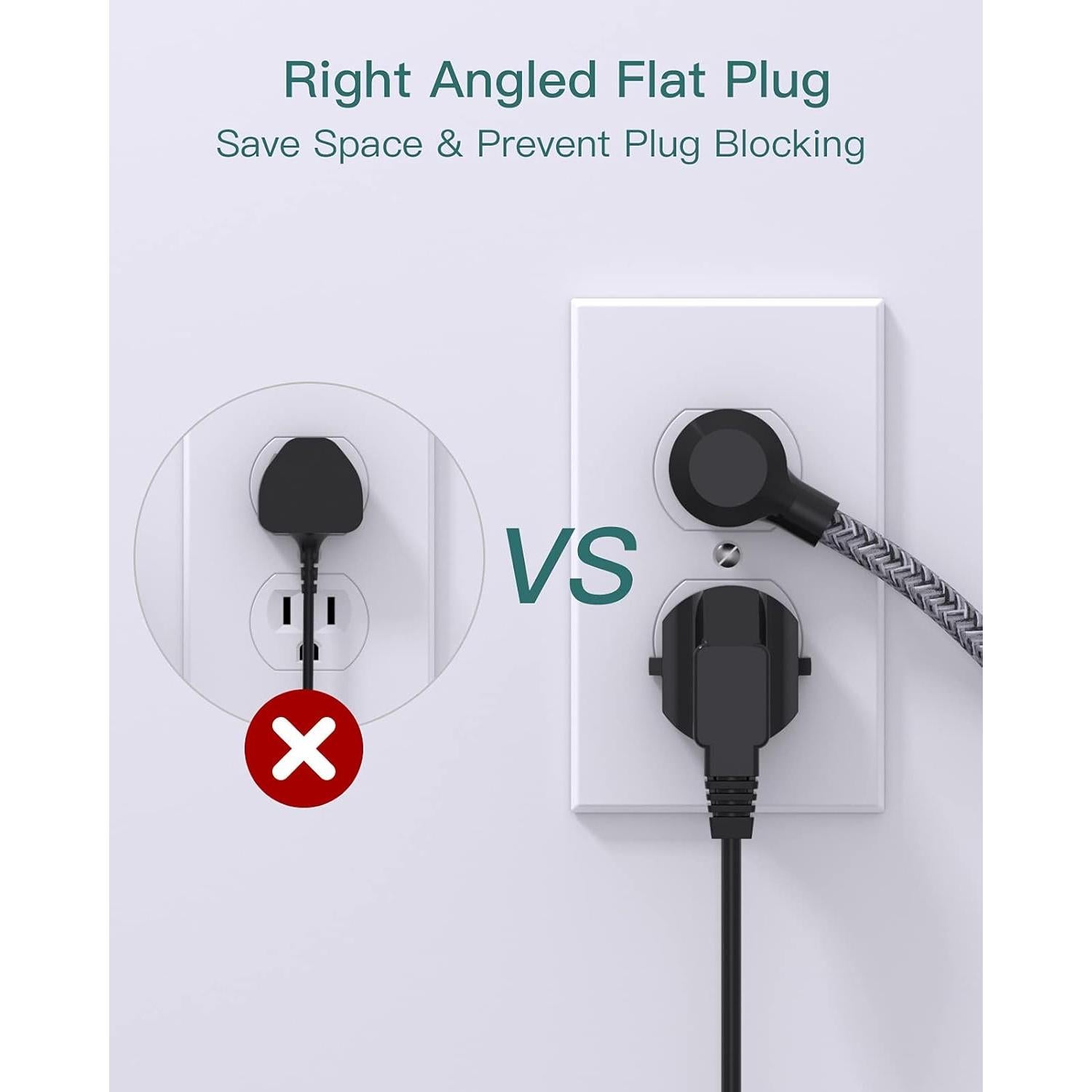 Regleta de Poder Addtam 3 Enchufes y 3 USB 1.52m Negro