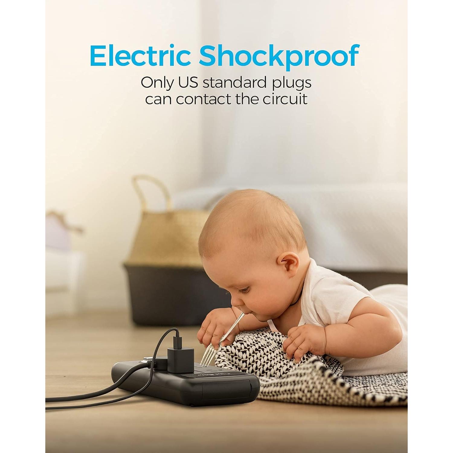 Toma de Corriente Exterior EIGSO IPX6 con 8 Salidas y 1.83m