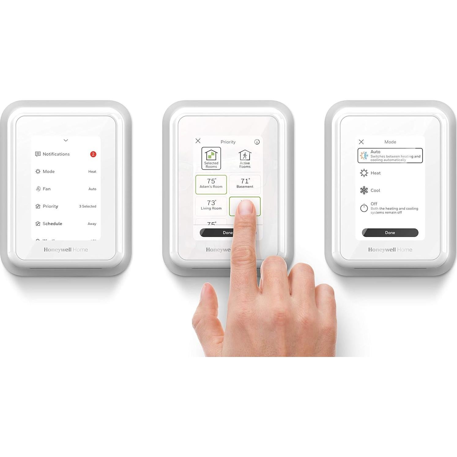 Termostato Inteligente Honeywell Home T9 Wi-Fi + 3 Sensores