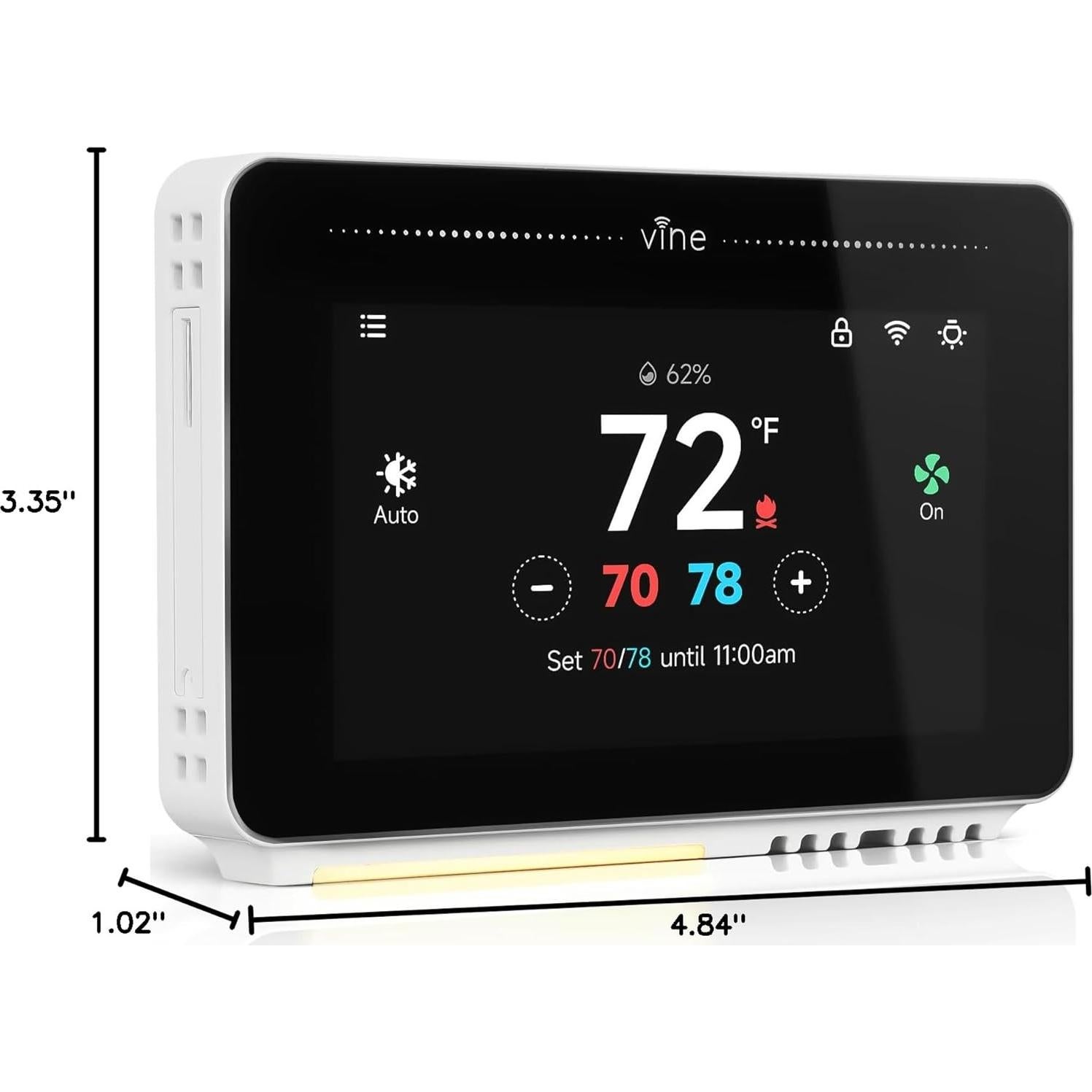 Termostato Inteligente Vine TJ-919T WiFi 4.3" Programable