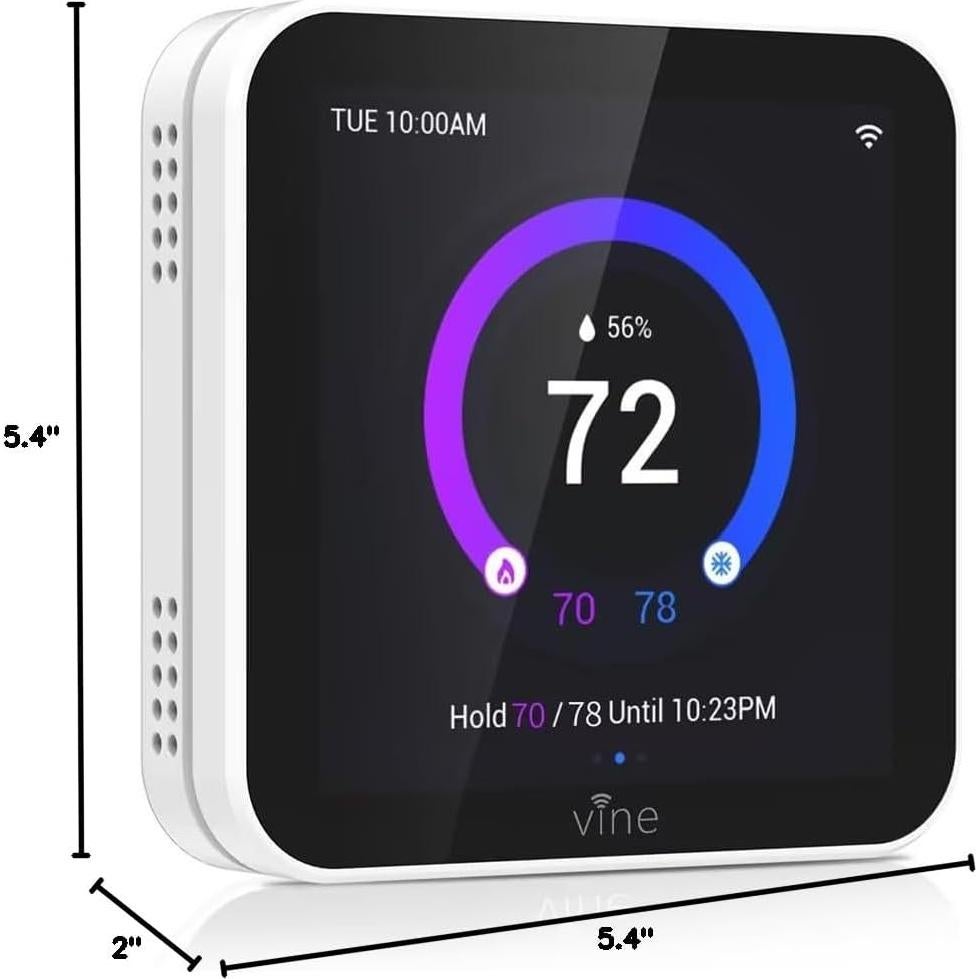 Termostato Inteligente Vine TJ560 WiFi 24V Pantalla Táctil 4"