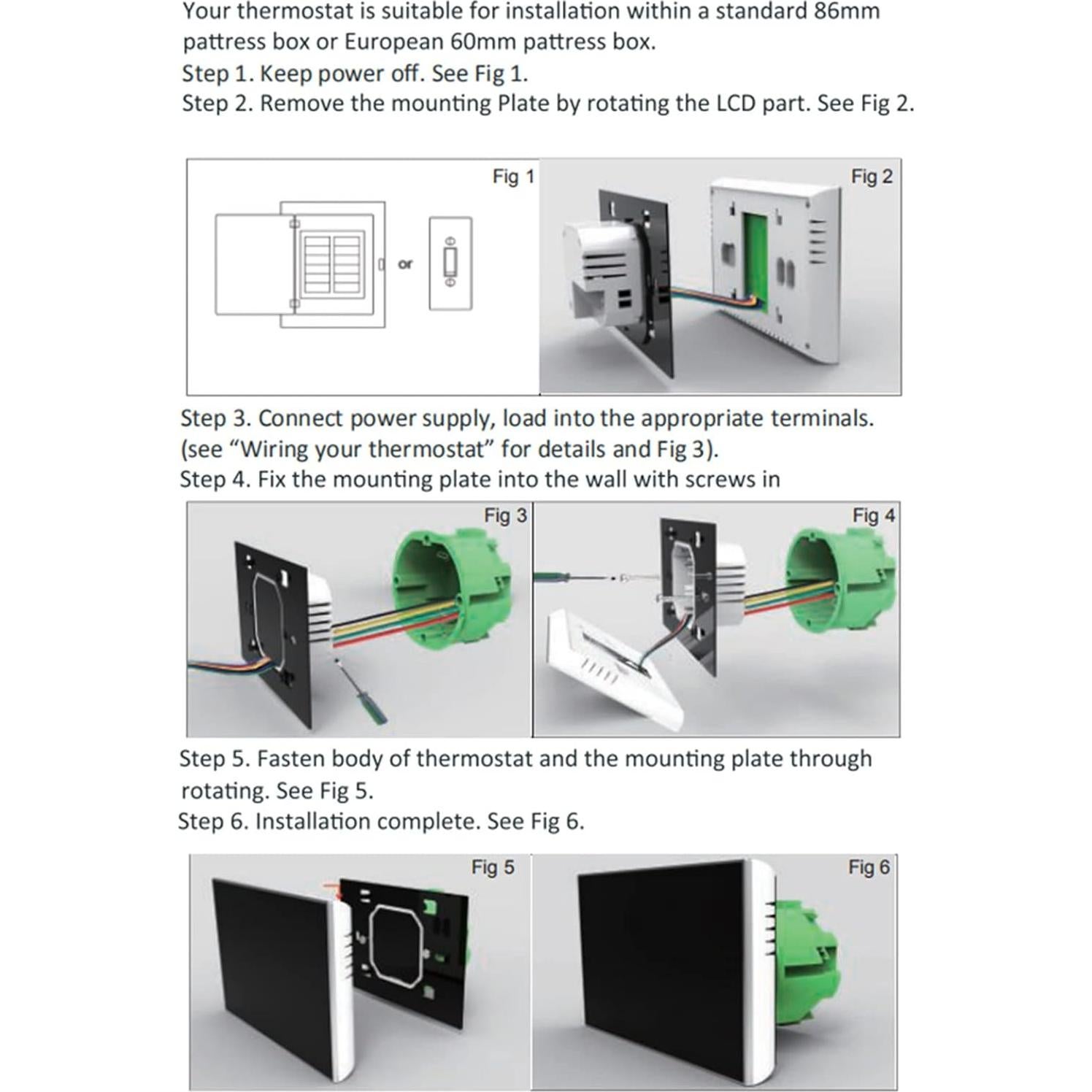 Termostato Inteligente Fdit Programable Control por Voz LCD 95-240V