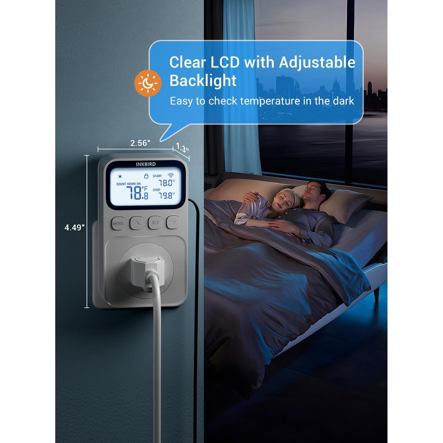 Termostato WiFi INKBIRD C236T 1800W Control Remoto