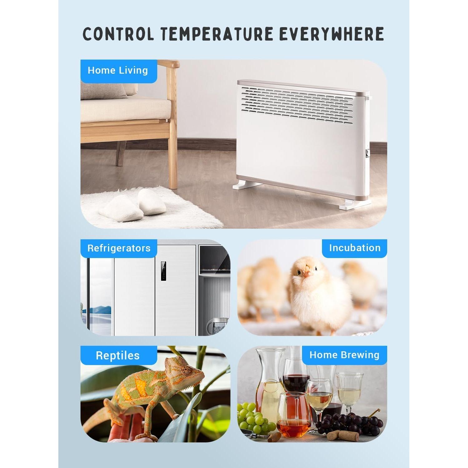 Termostato WiFi INKBIRD C236T 1800W Control Remoto