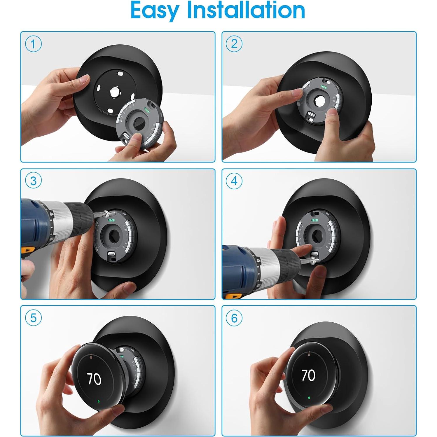 Cubierta de Placa de Pared CaseBot para Termostato Nest 4ta Gen