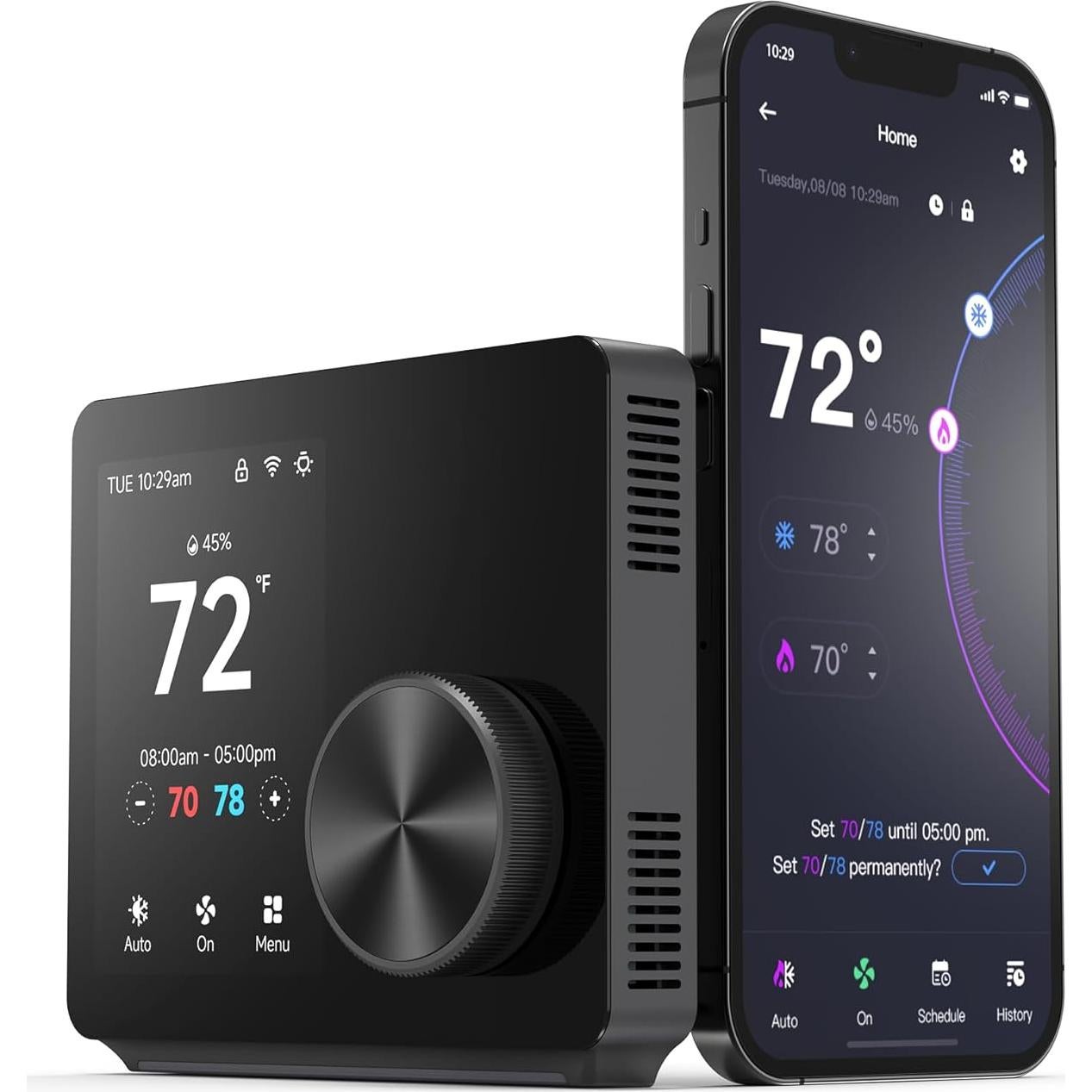 Termostato WiFi Inteligente Vine ST300, Pantalla Táctil 8.89cm