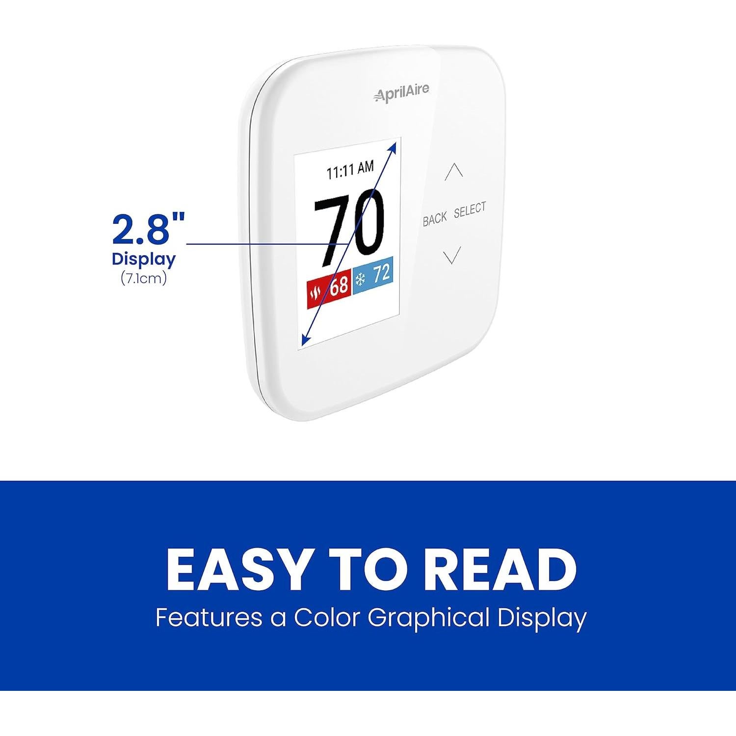 Termostato Programable Wi-Fi Aprilaire S86WMUPR 2H/2C