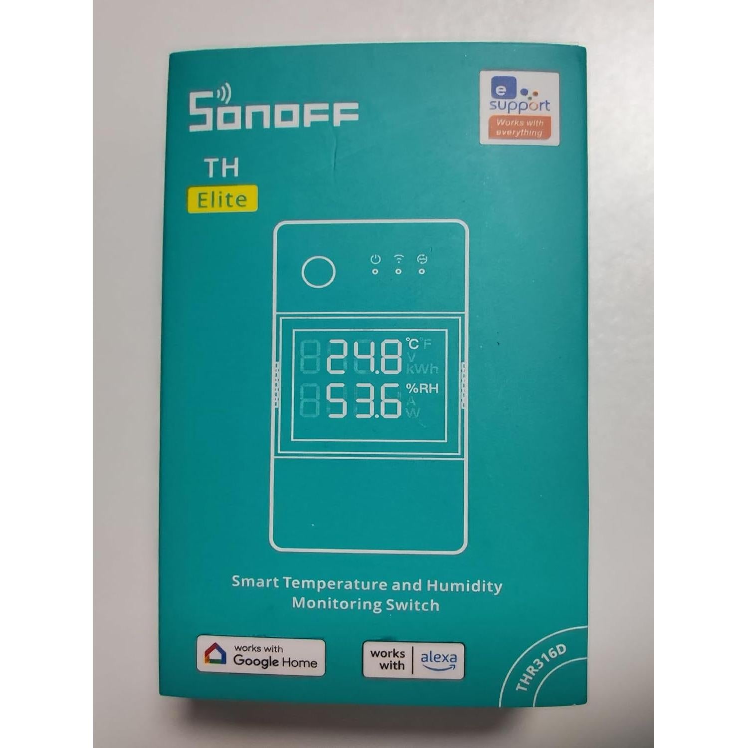 Interruptor Inteligente SONOFF THR316D 16A con Monitoreo LCD