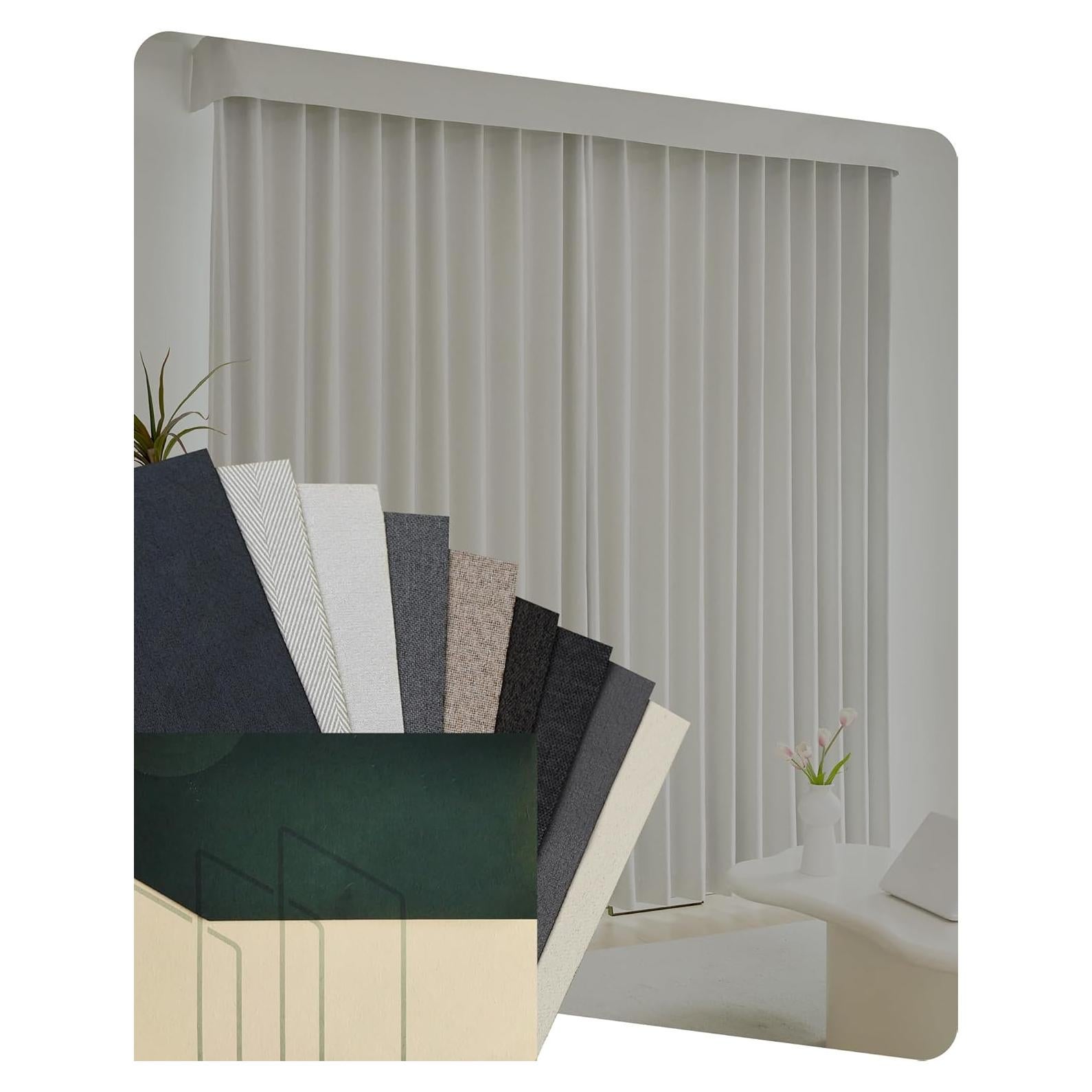 Cortina Eléctrica Motorizada Yoolax - Muestra de Tela Oscura