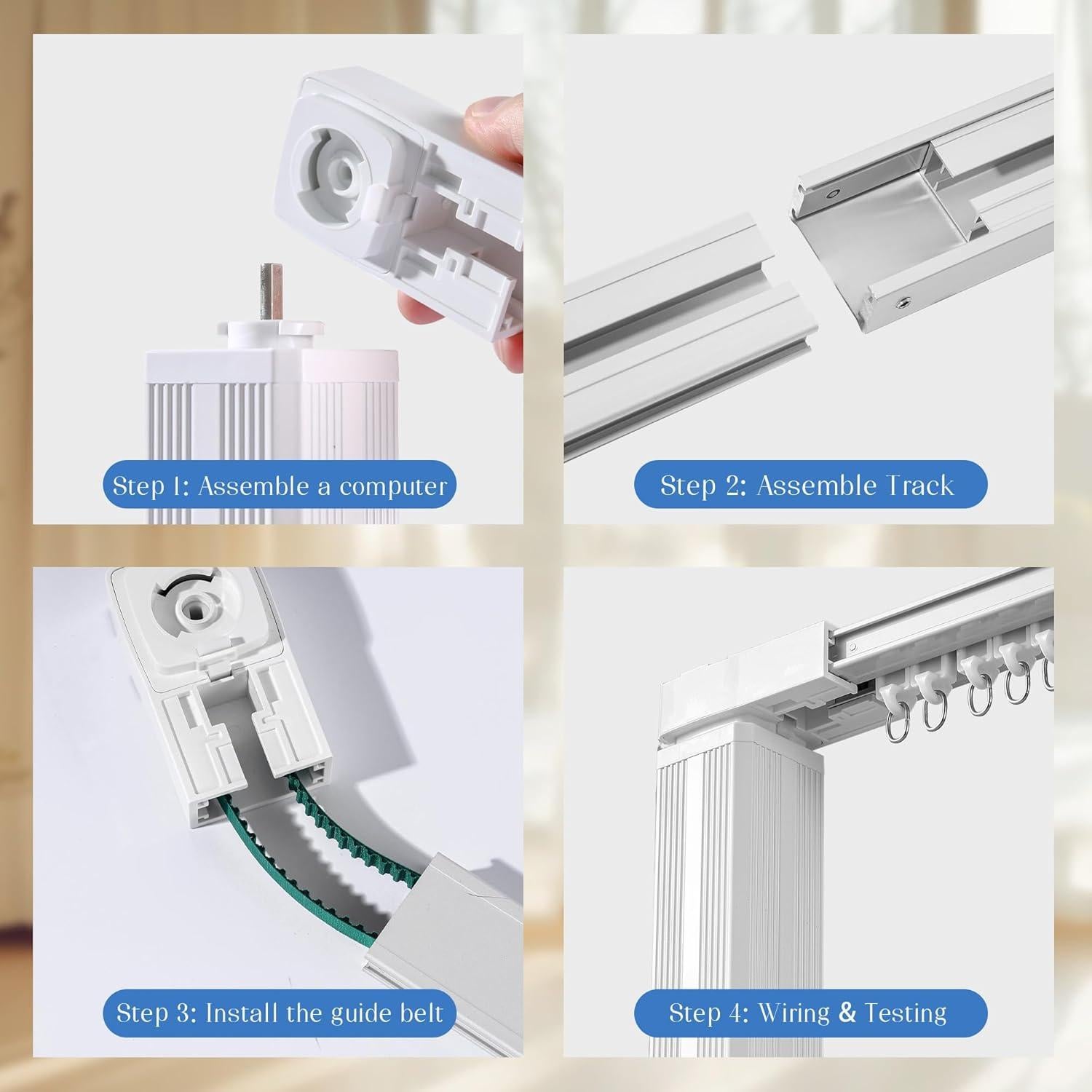 Motor de Cortina Eléctrica Inteligente RI Nest 3m Control Remoto