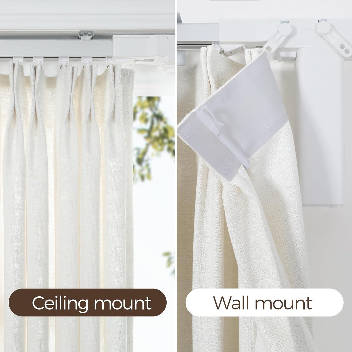 Cortina Eléctrica Inteligente TWOPAGES 200 cm Motorizada Control Remoto