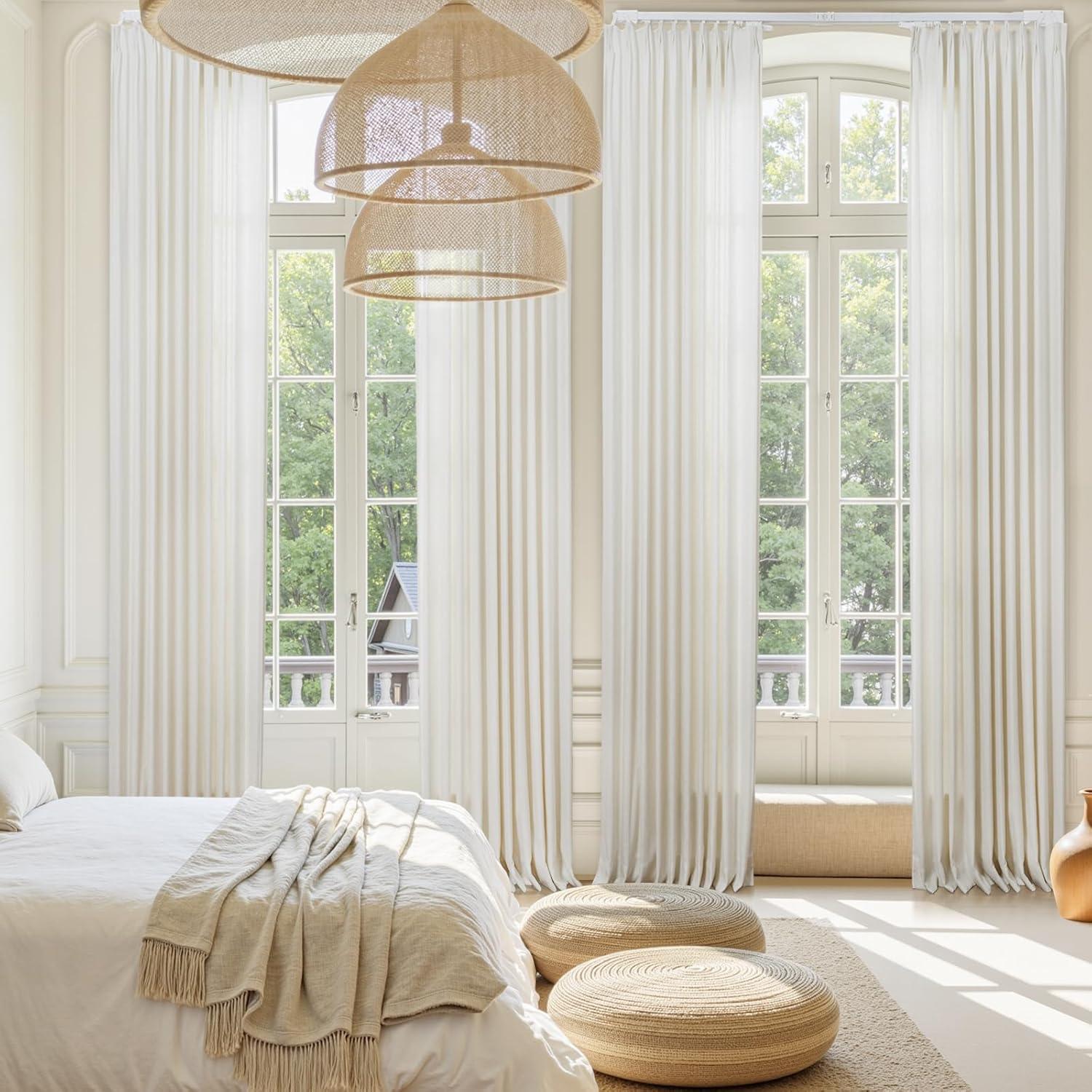 Cortina Eléctrica Inteligente TWOPAGES 200 cm Motorizada Control Remoto