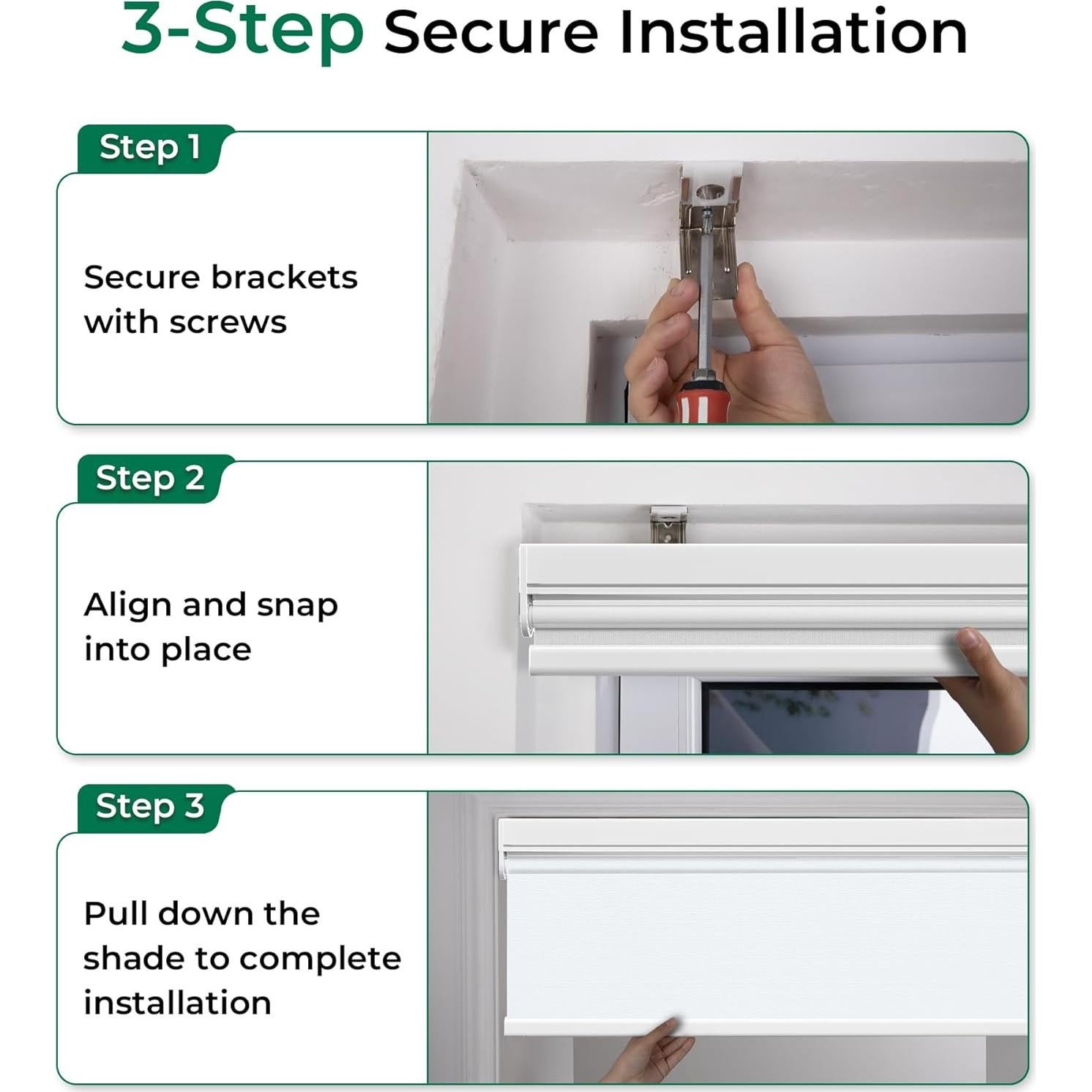 Persianas Motorizadas Allesin Roller Opacas 23x72 Blanco