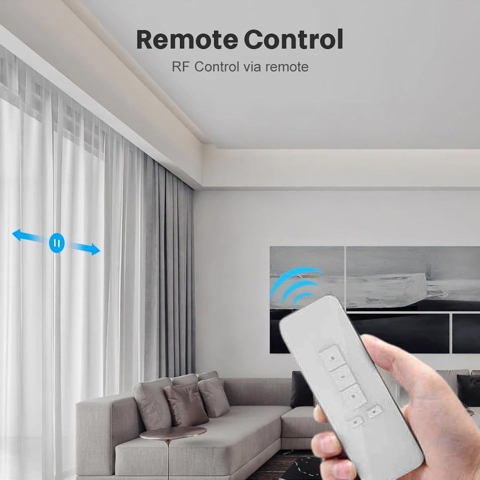 Sistema de Cortinas Inteligentes SIXIN 3m Control Remoto WiFi