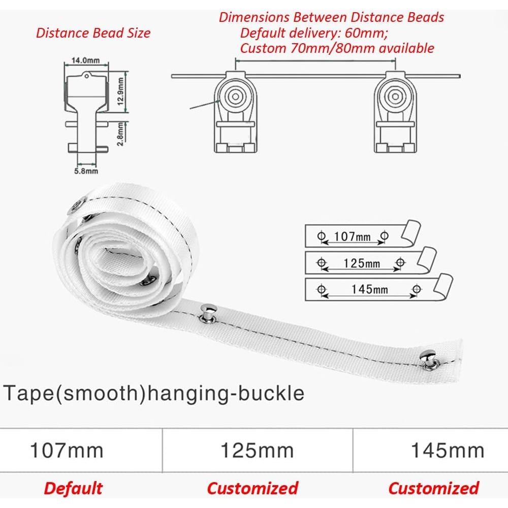 Sistema de Cortinas Inteligentes SIXIN 3m Control Remoto WiFi