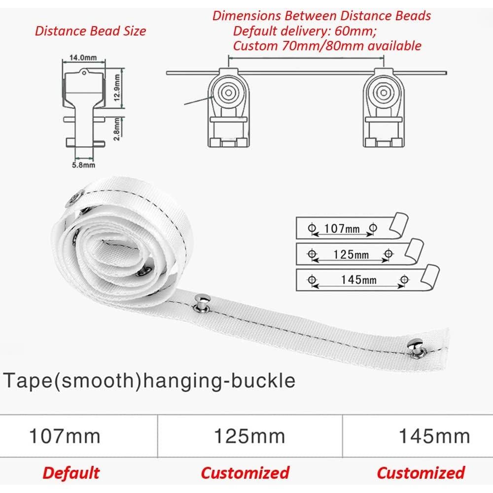 Abridor de Cortinas Automático SIXIN 2M Motor Zigbee Control Remoto