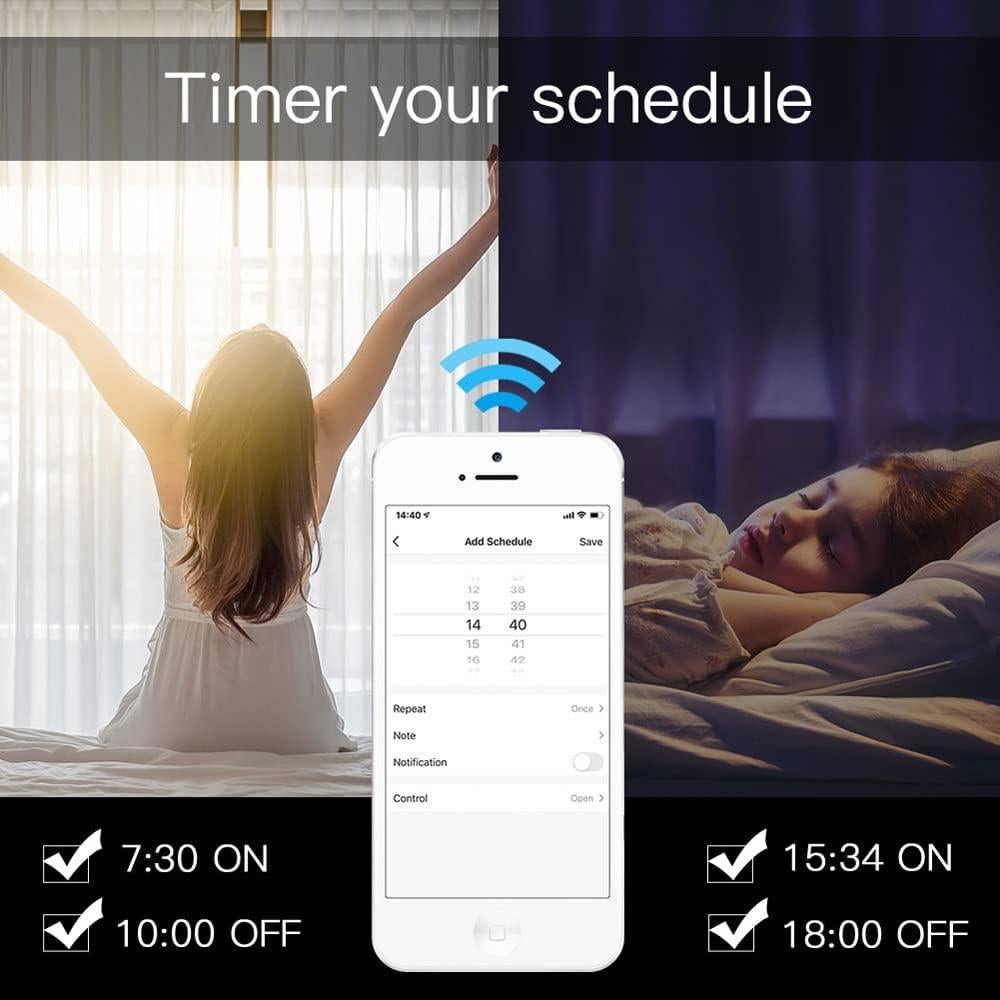 Abridor de Cortinas Automático SIXIN 2M Motor Zigbee Control Remoto