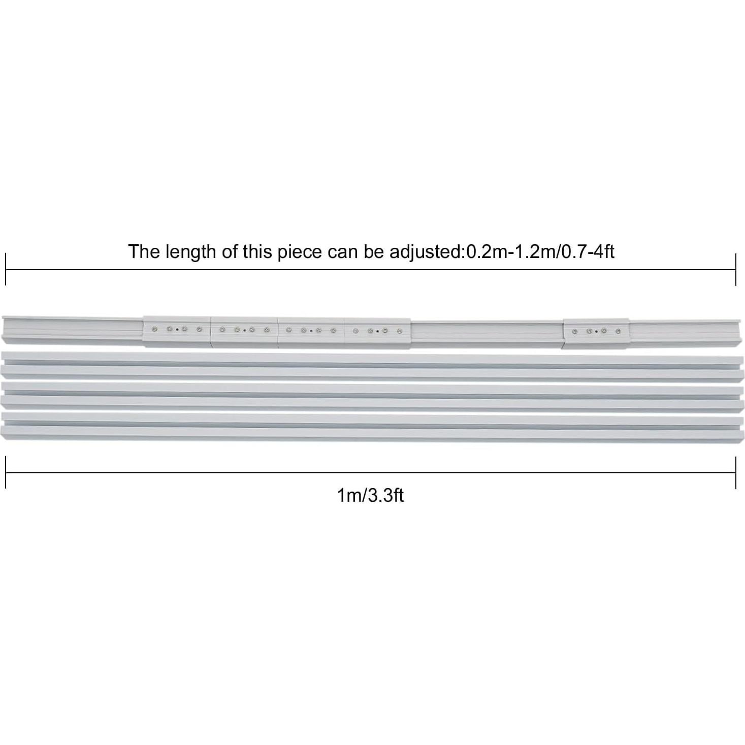 Cortina Motorizada Inteligente Bathrena 2.16-4.2m Blanca