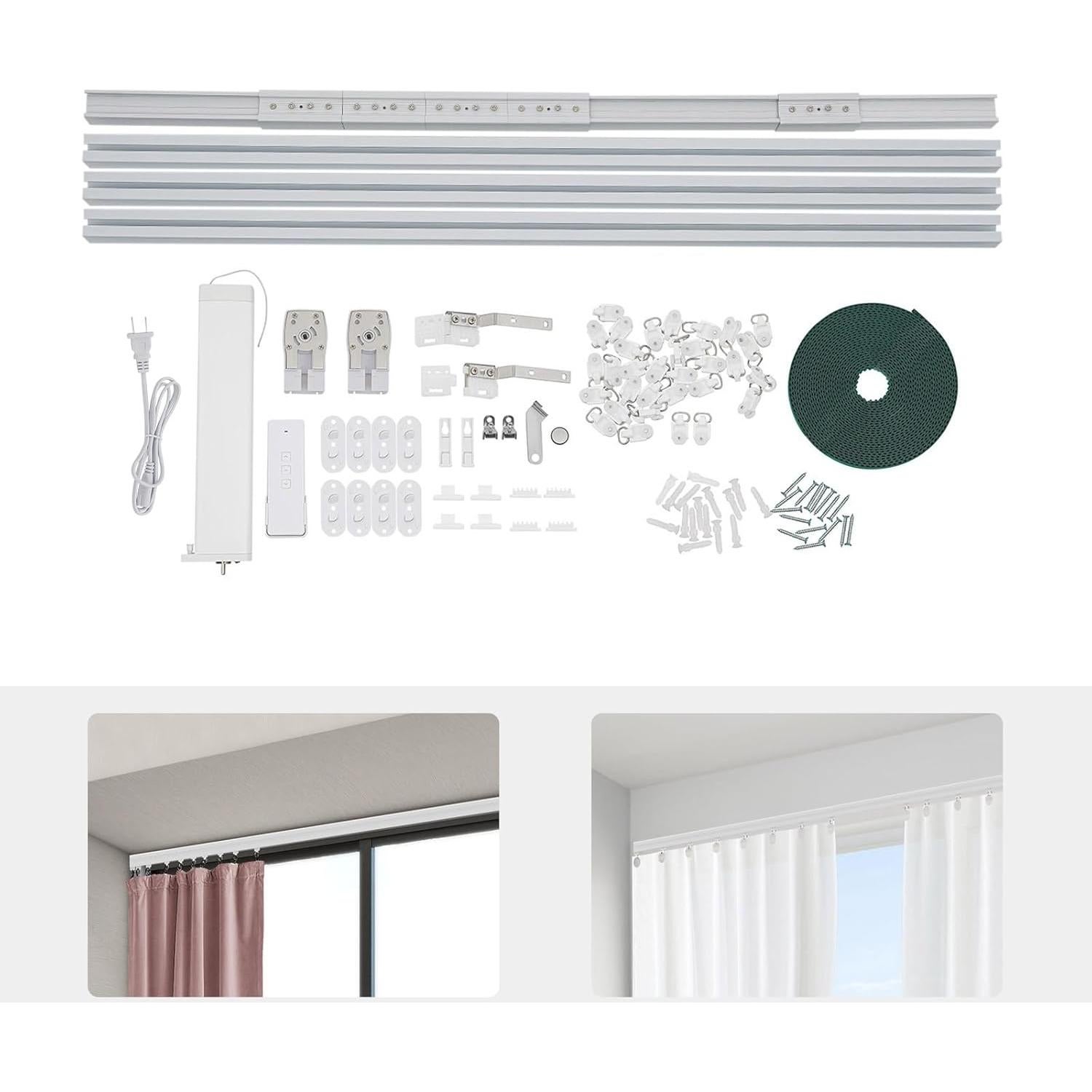Cortina Eléctrica Motorizada ReGeJiY 2.16-4.2m Control Remoto